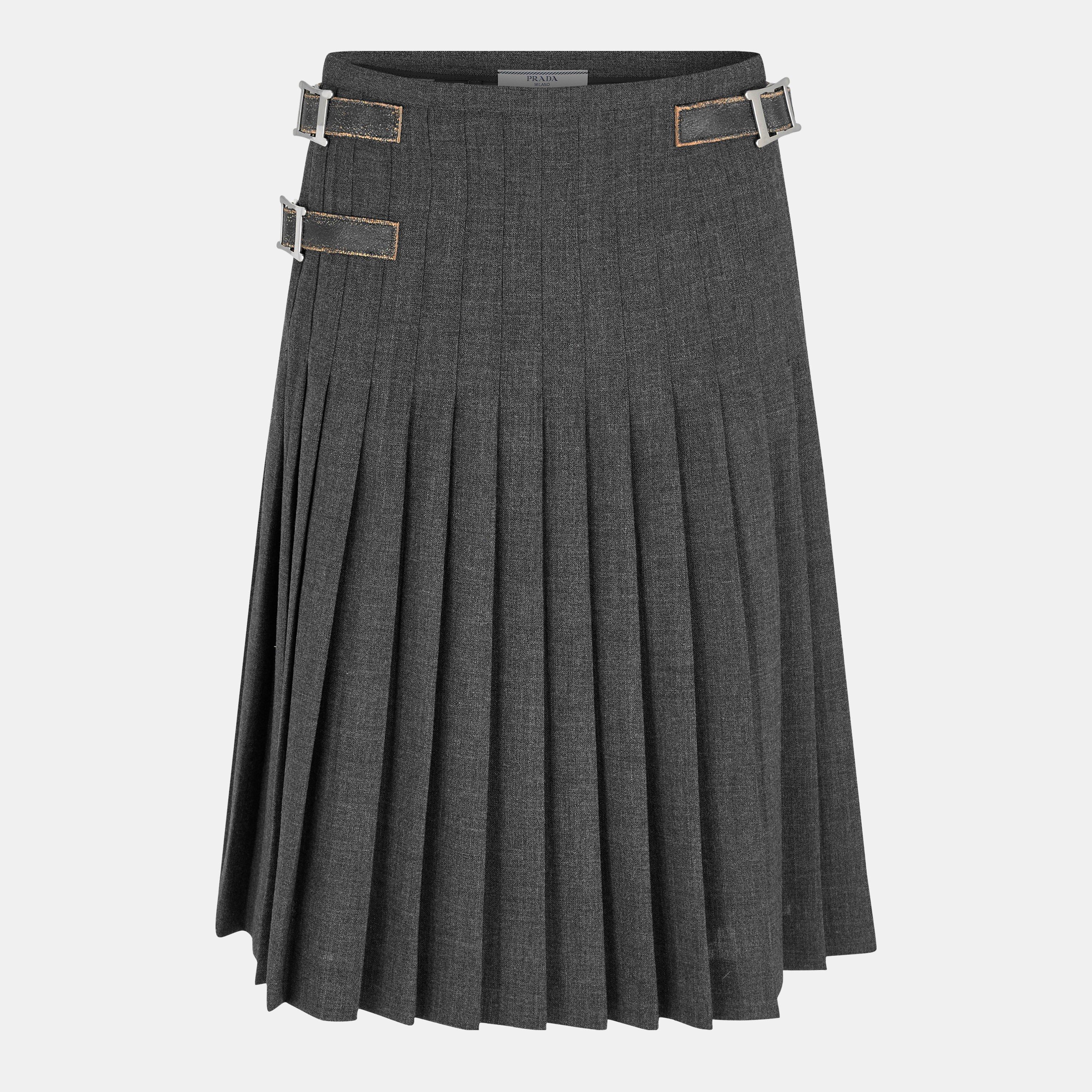 Ardesia - Prada - Women's Tailored Midi Skirt - 1