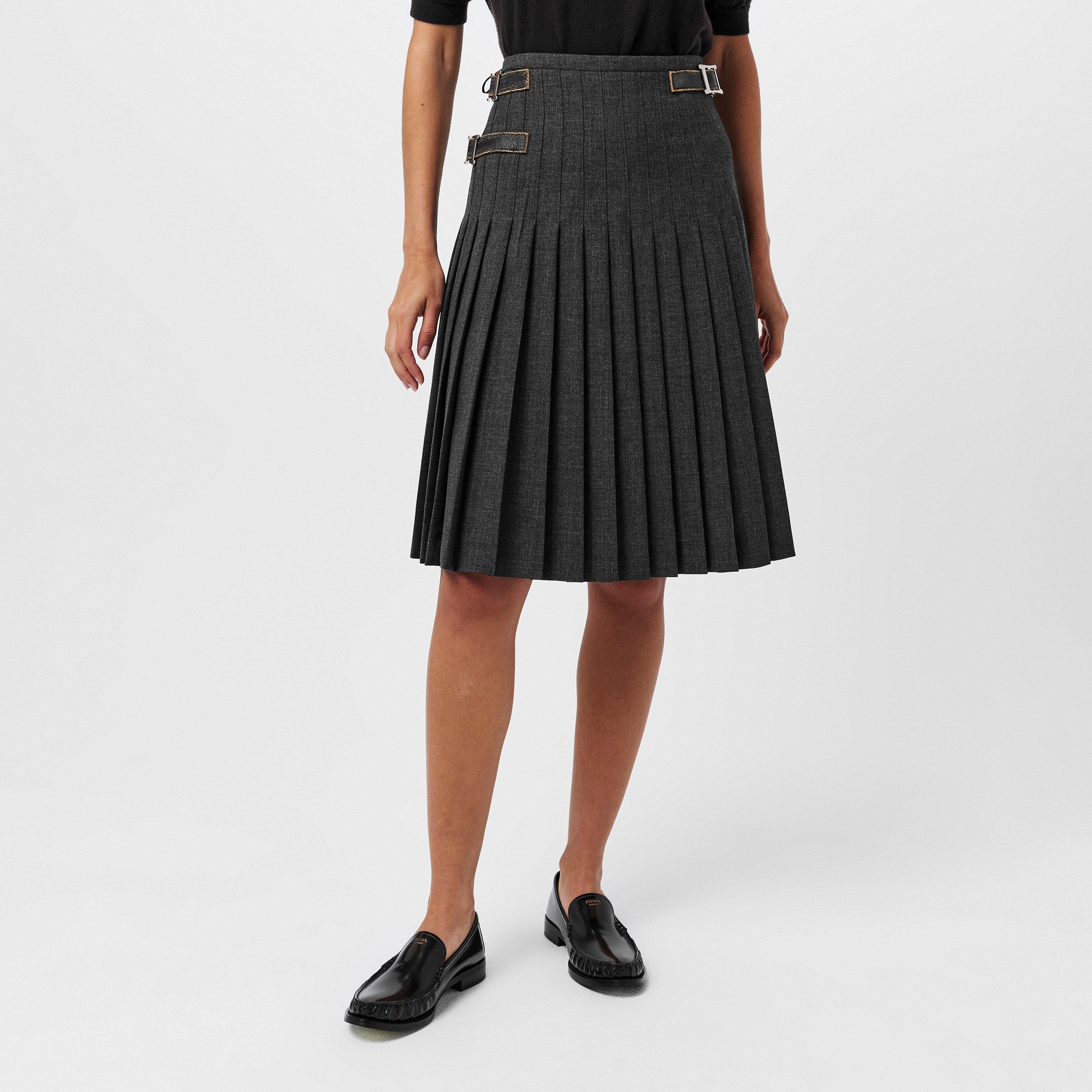 Ardesia - Prada - Women's Tailored Midi Skirt - 3
