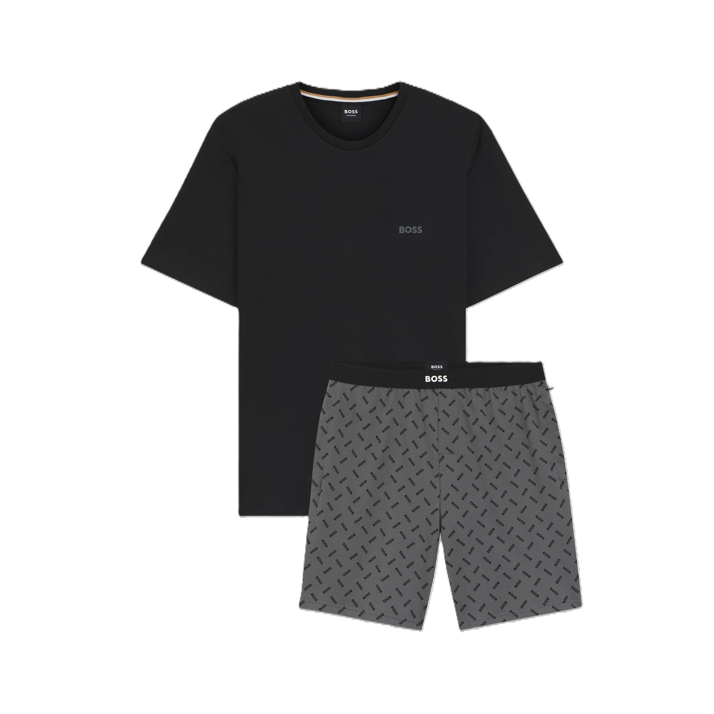 Boss Men's Relax Short Set 10269542 02 - Grey/Black 026 - S