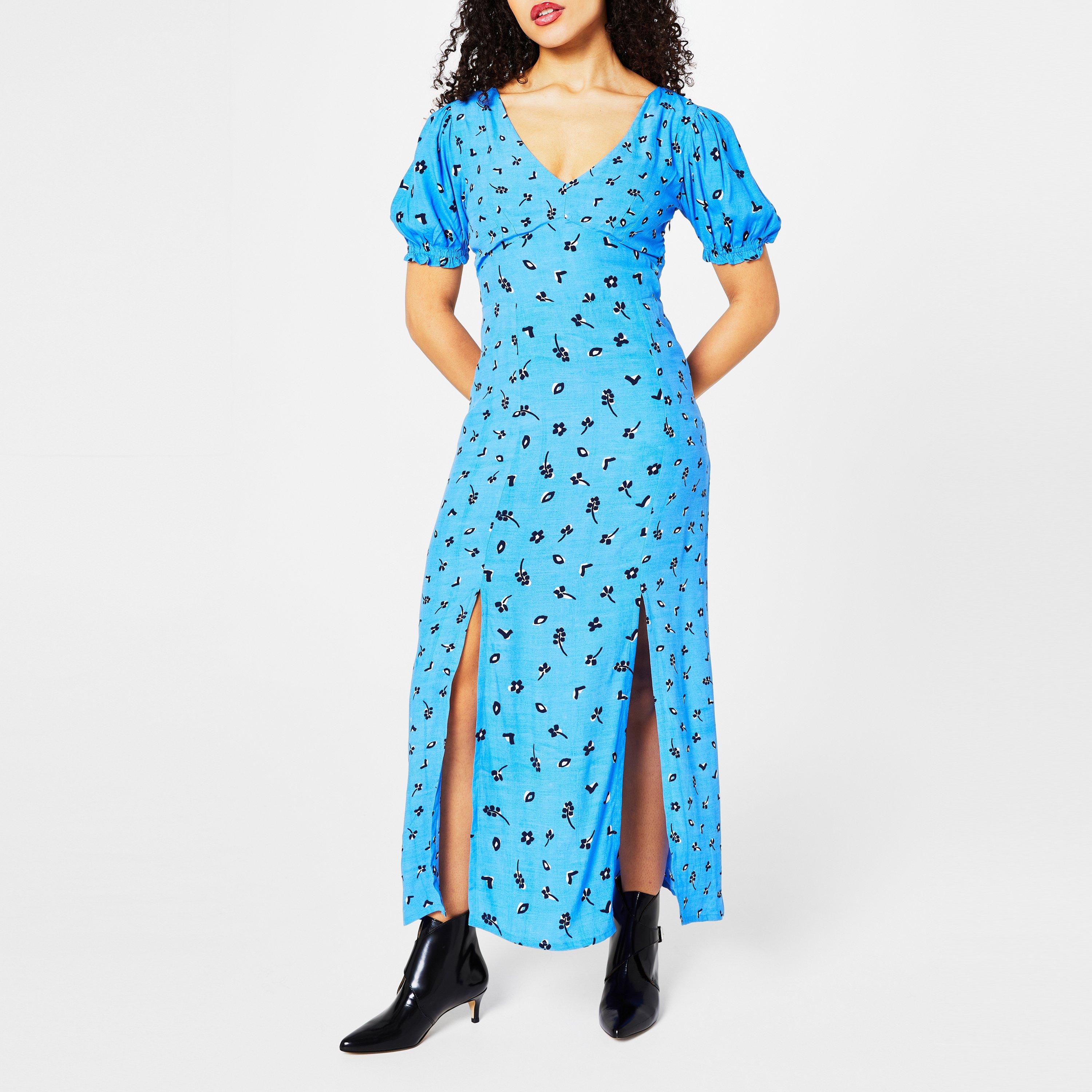 Indigo Mlti - French Connection - Women's Backless Dress - 2