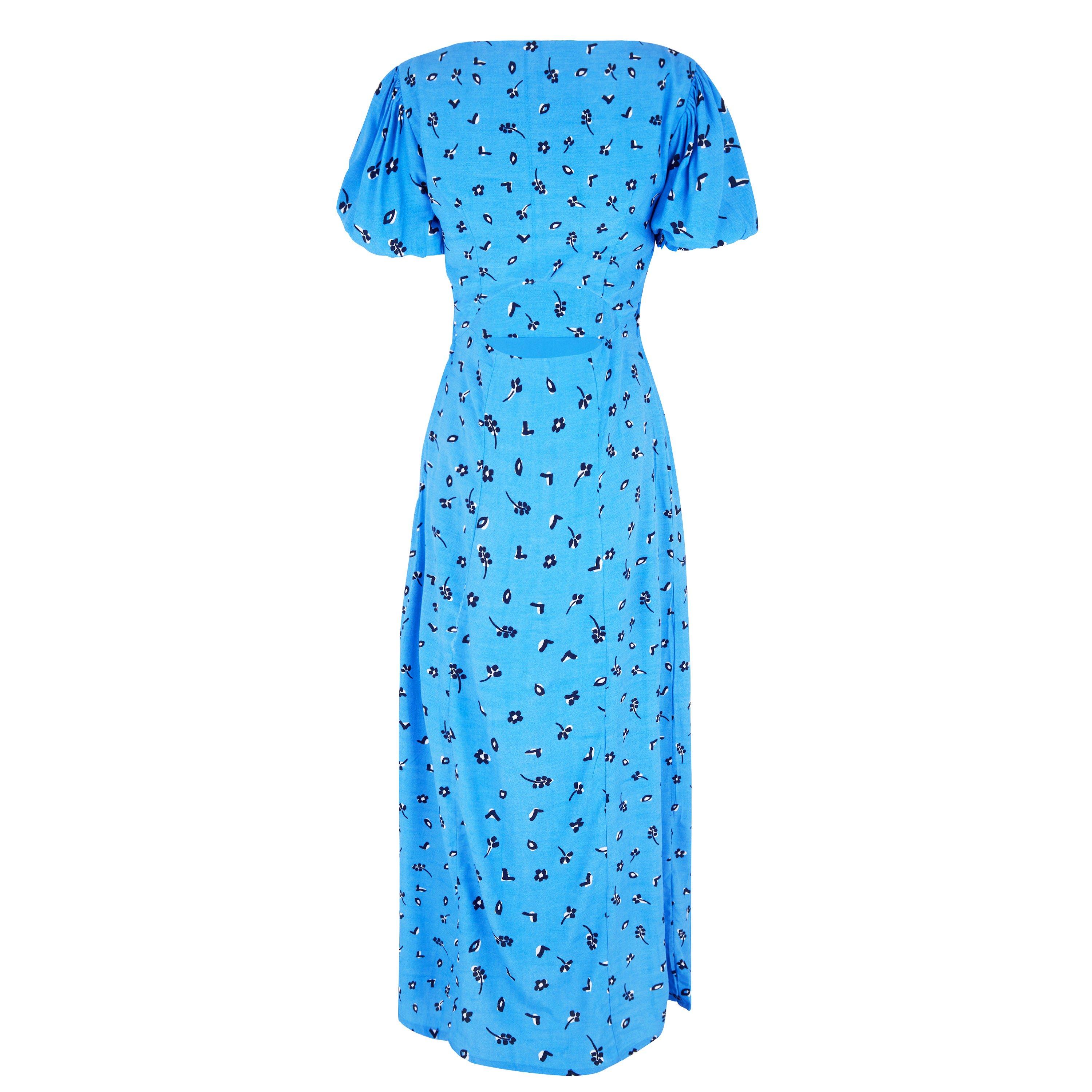 Indigo Mlti - French Connection - Women's Backless Dress - 6