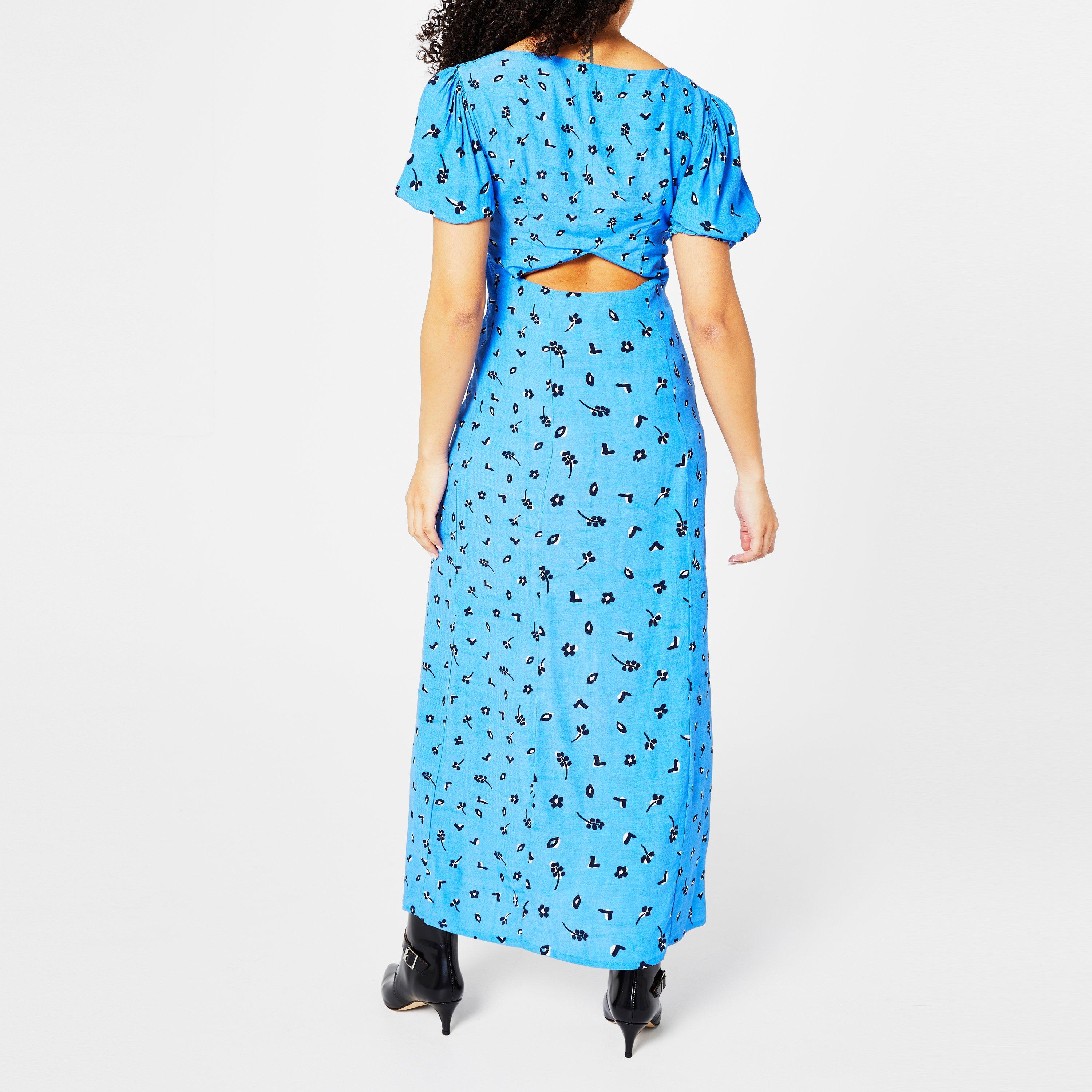 Indigo Mlti - French Connection - Women's Backless Dress - 3