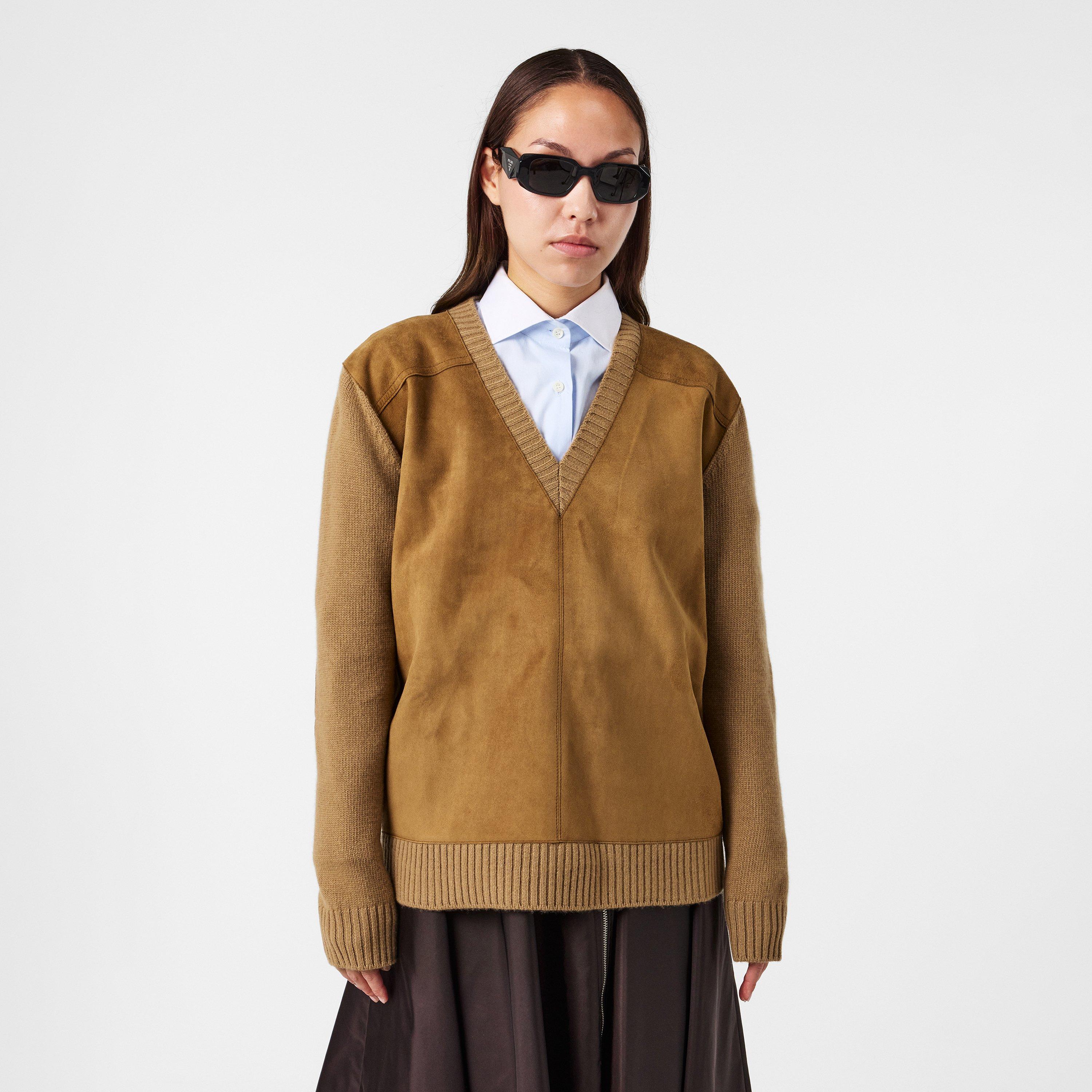 Cammello/Tabacc - Prada - Women's Jumper - 3