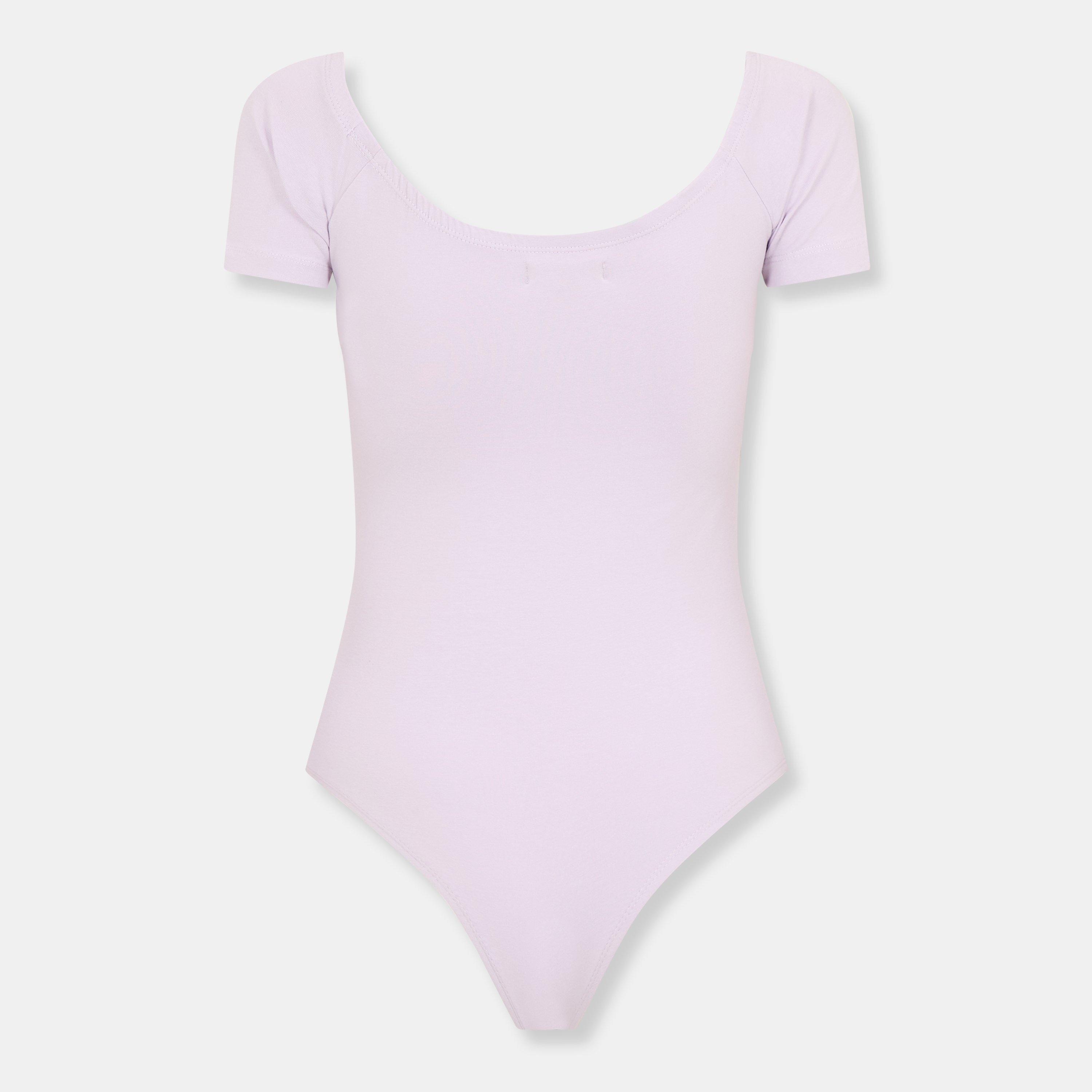 Dusky Lilac - Brave Soul - bodysuit with Gathered Detail - 2
