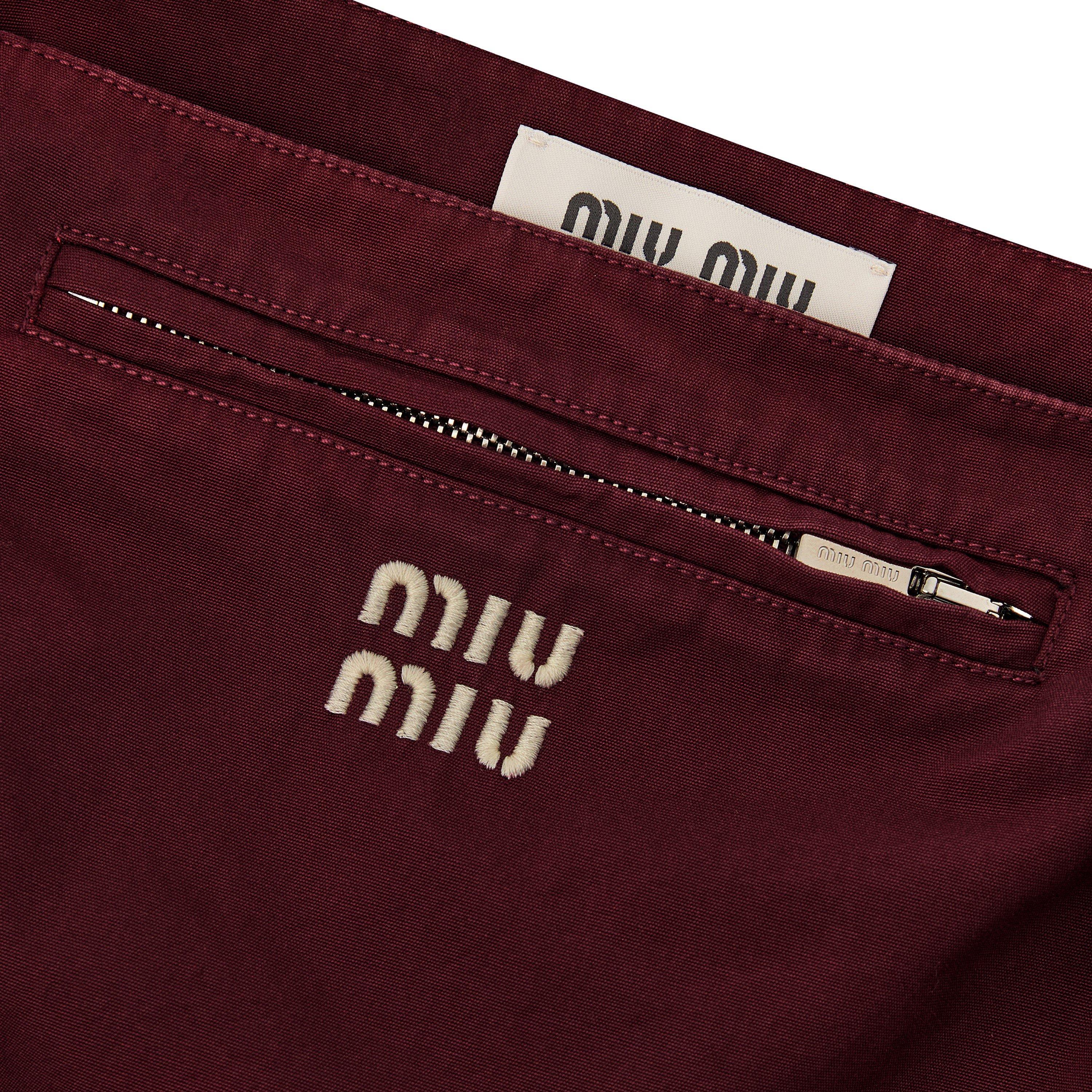 Amaranto - Miu Miu - Women's Pocket Mini Skirt - 5