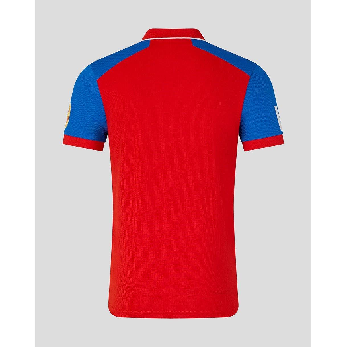 FryRed/PrnBlue - Castore - Mens 26/27 England Cricket T20 Shirt - 2