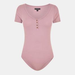 Brave Soul Bodysuit with Button Detail