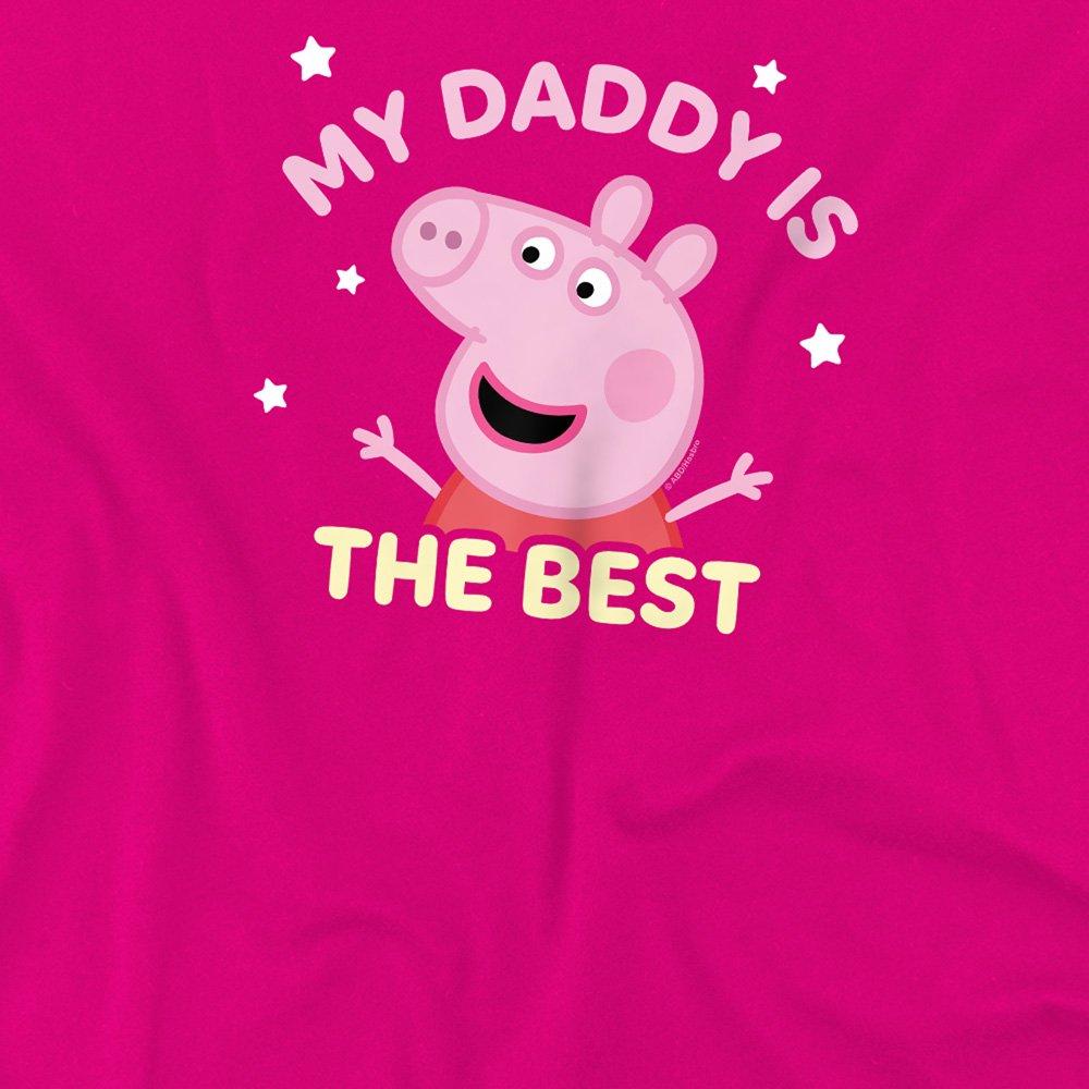 Fuchsia - Hasbro - Peppa Pig My Daddy Is The Best Kids T Shirt Fuchs - 2