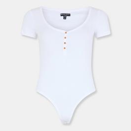 Brave Soul Bodysuit with Button Detail