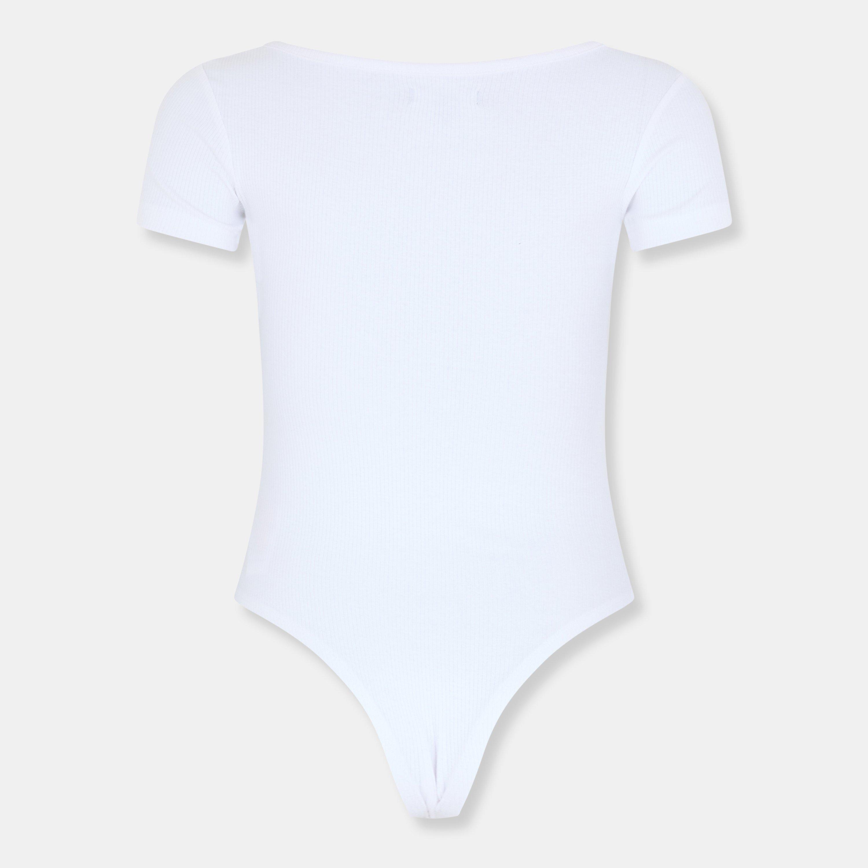 Bianco - Brave Soul - Bodysuit with Button Detail - 2