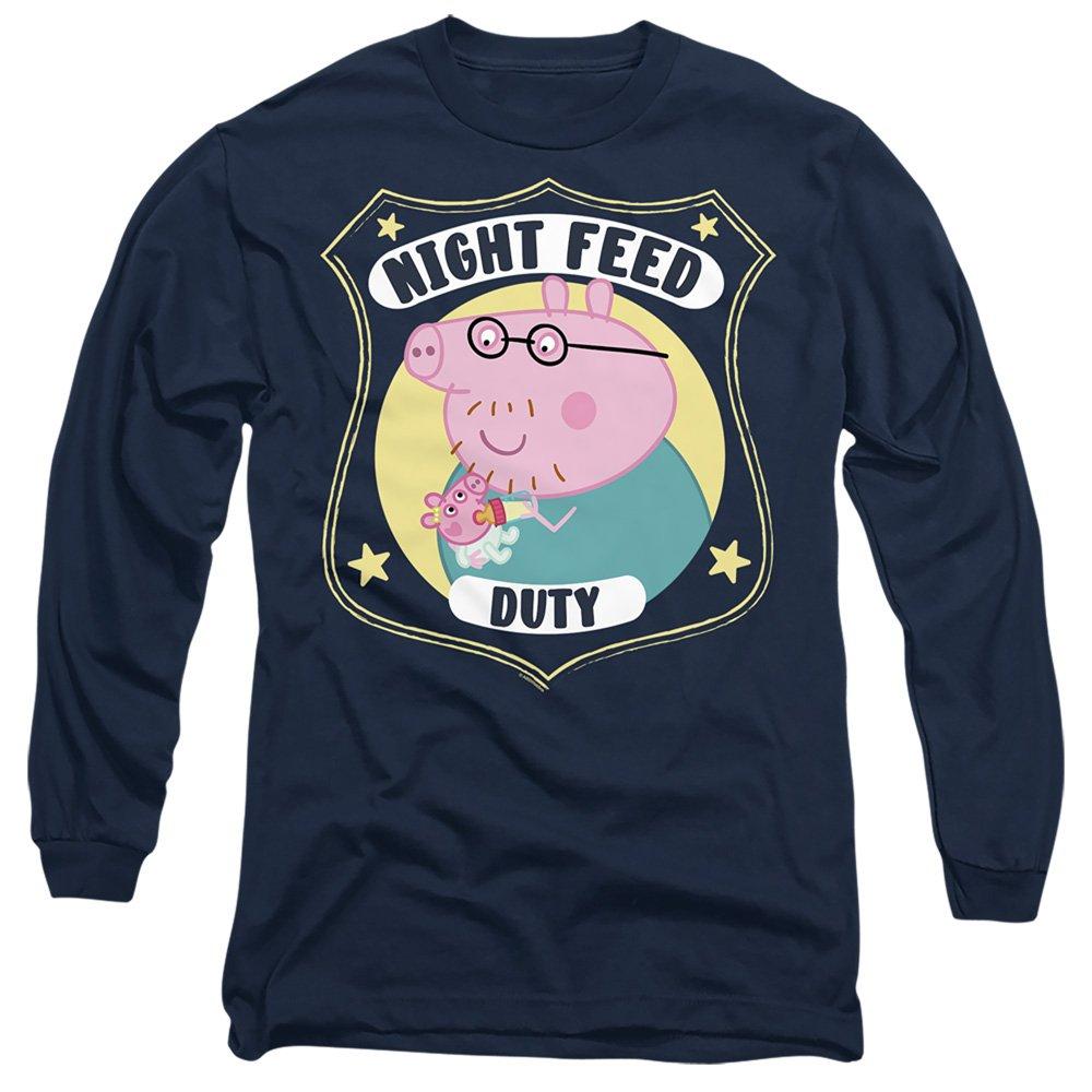 Navy - Hasbro - Peppa Pig - Daddy Pig Night Feed Duty Long Sleeve - 1