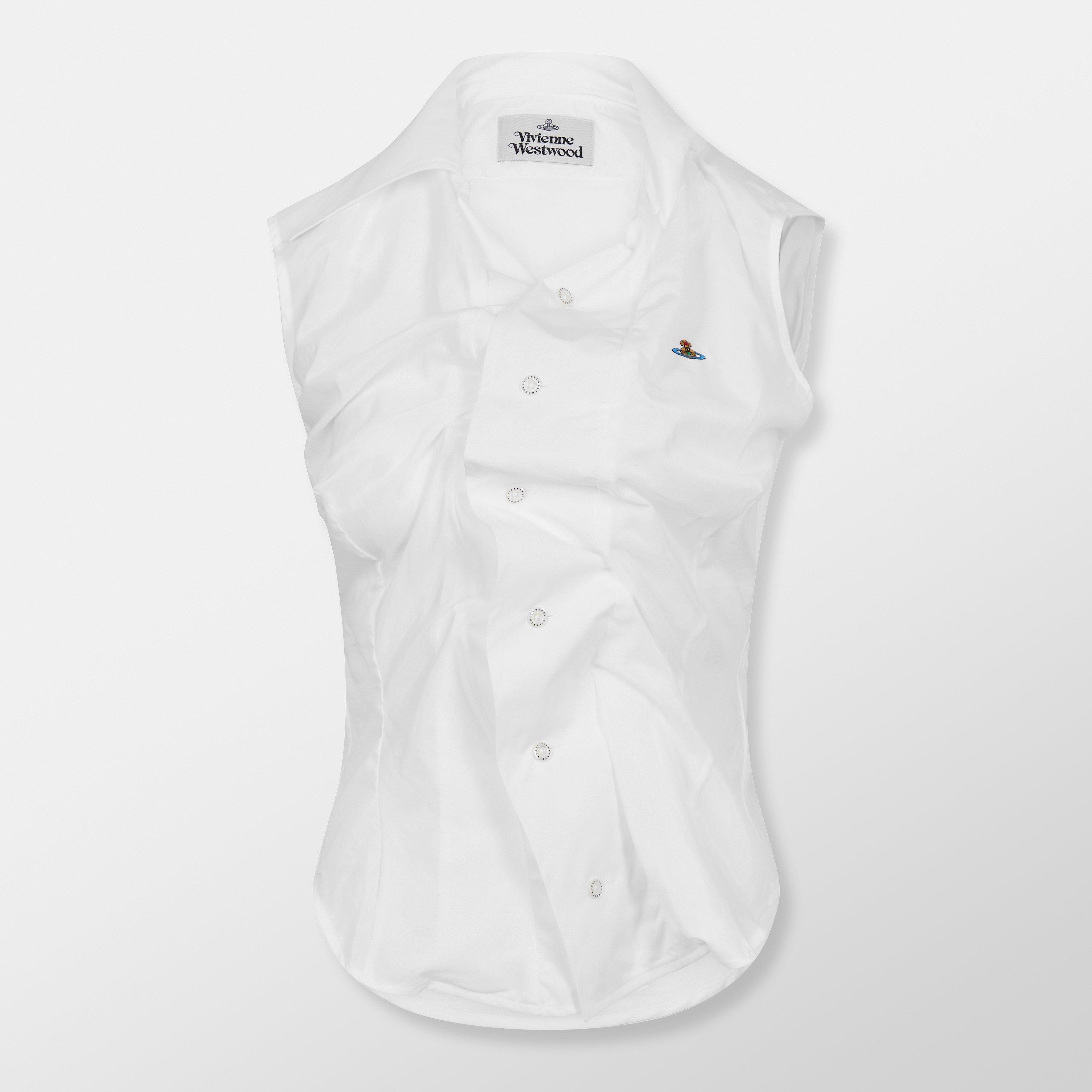 Vivienne Westwood Women's Viv Sleeveless Tailored Shirt - White - Size 12 (42)