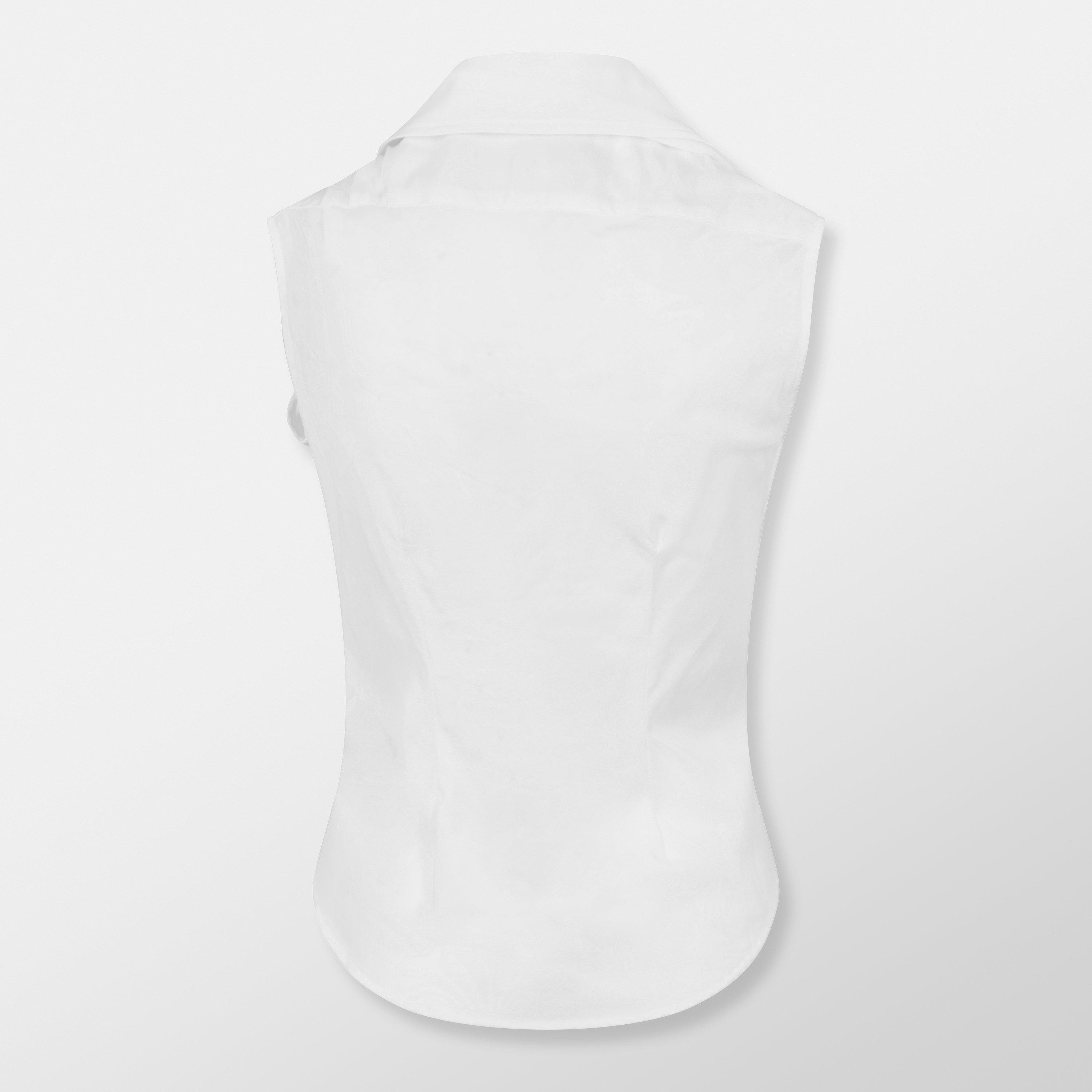 White - Vivienne Westwood - Women's Viv Sleeveless Tailored Shirt - 2