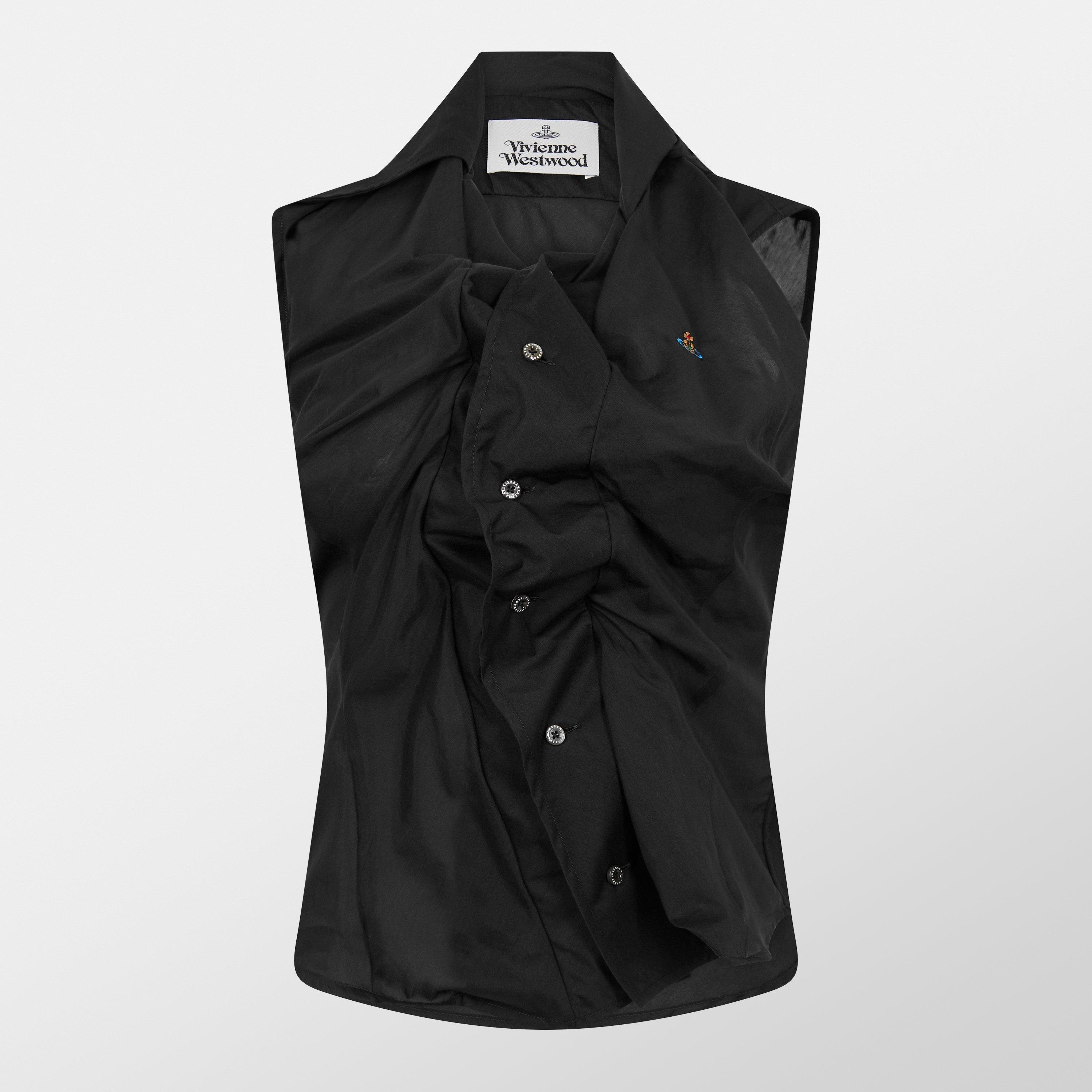 Vivienne Westwood Women's Viv Sleeveless Tailored Shirt - Black - Size 12 (42)