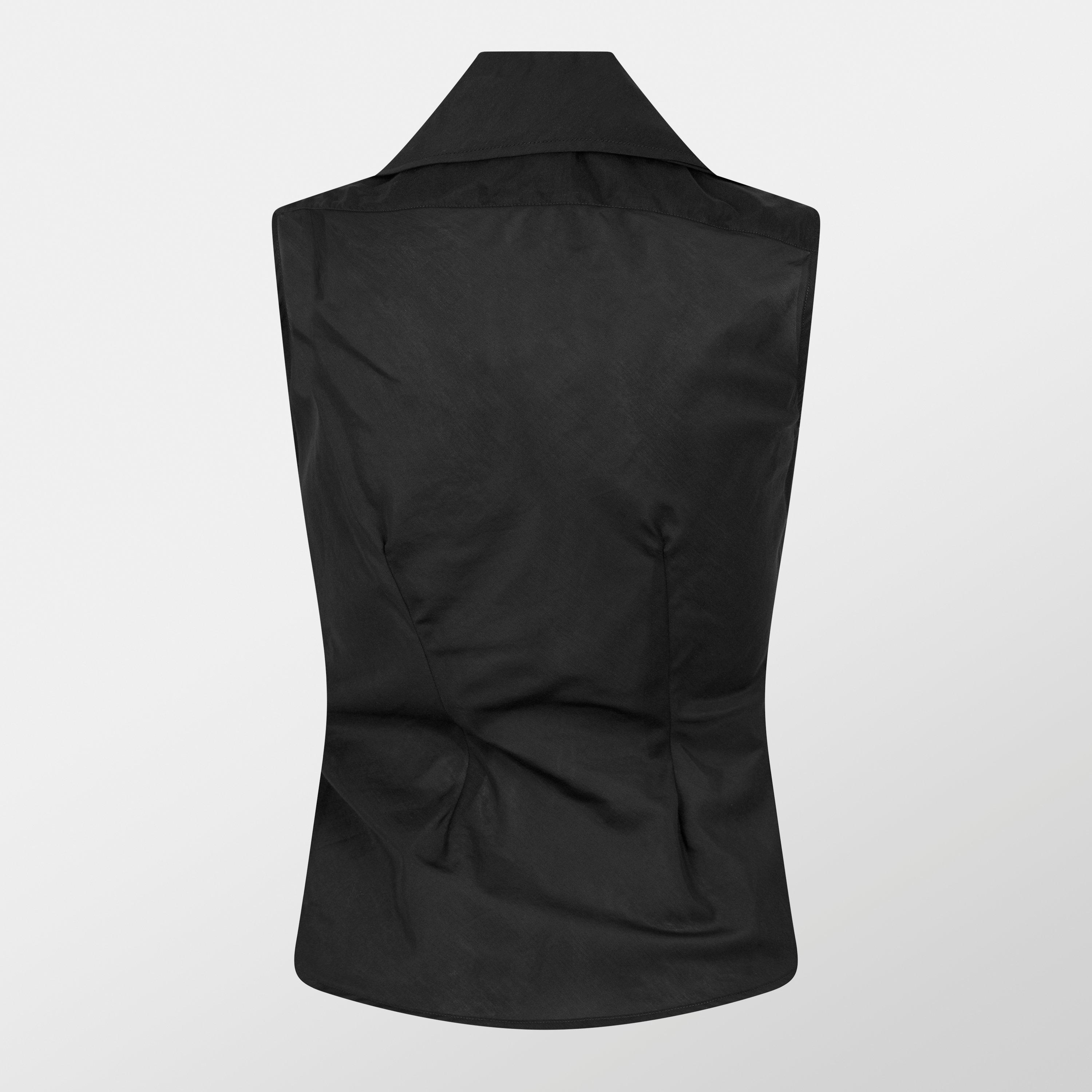 Black - Vivienne Westwood - Women's Viv Sleeveless Tailored Shirt - 2
