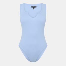 Brave Soul Style Notch Neck Bodysuit