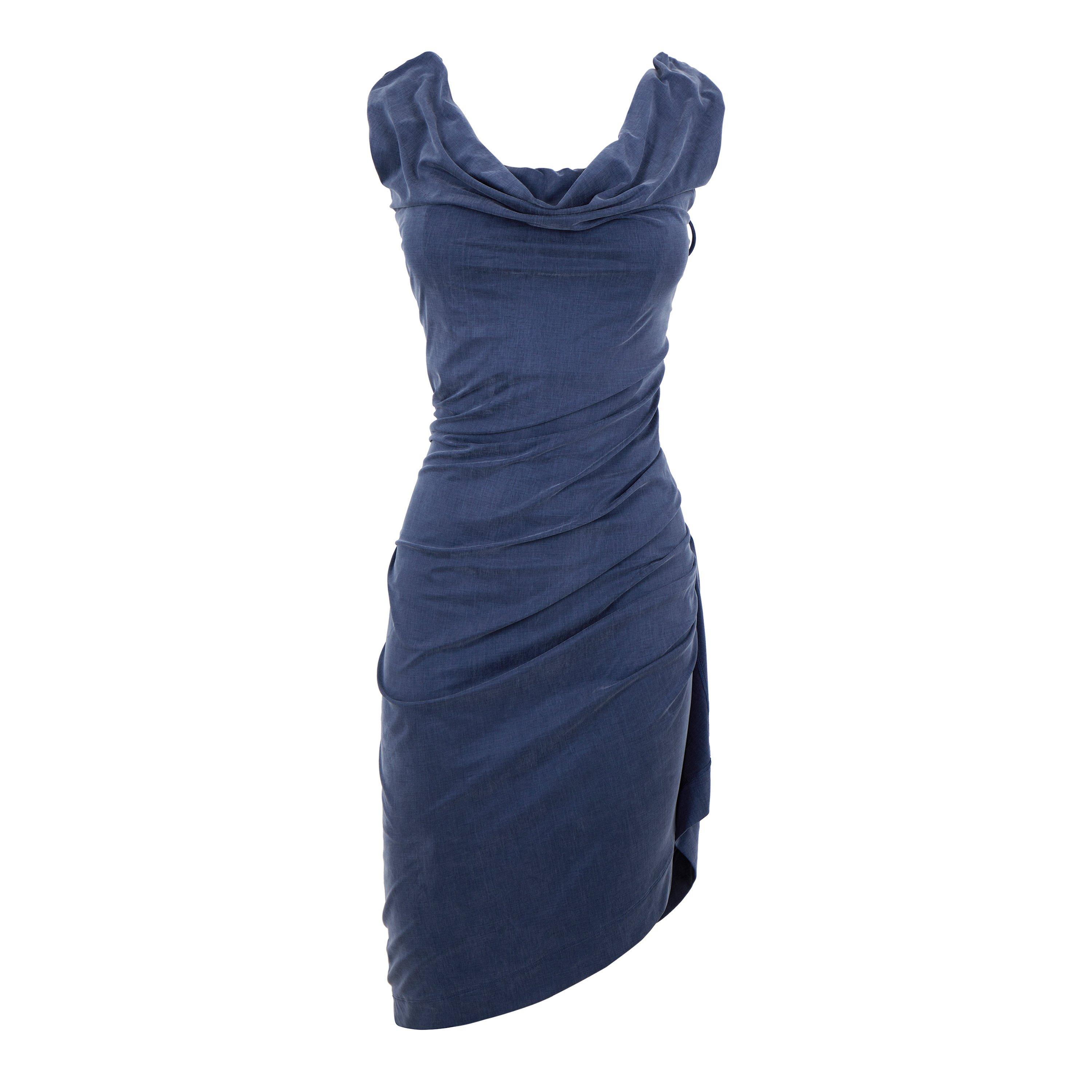 【Vivienne Westwood】Ginnie ジャージー ミディドレス Ginnie jersey minidress in blue - Vivienne Westwood | Mytheresa