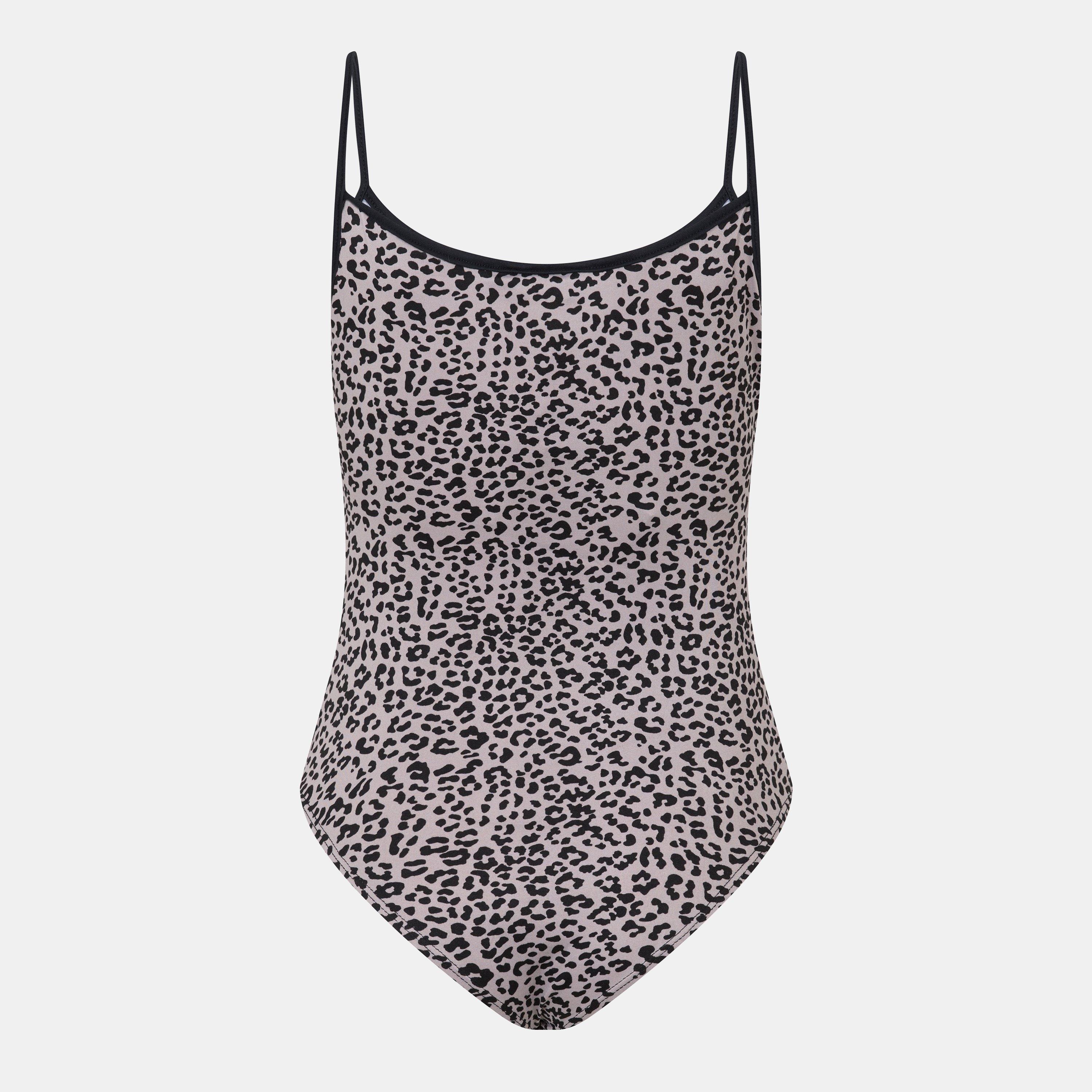 Grey Animal/Blk - Brave Soul - Print Bodysuit - 2