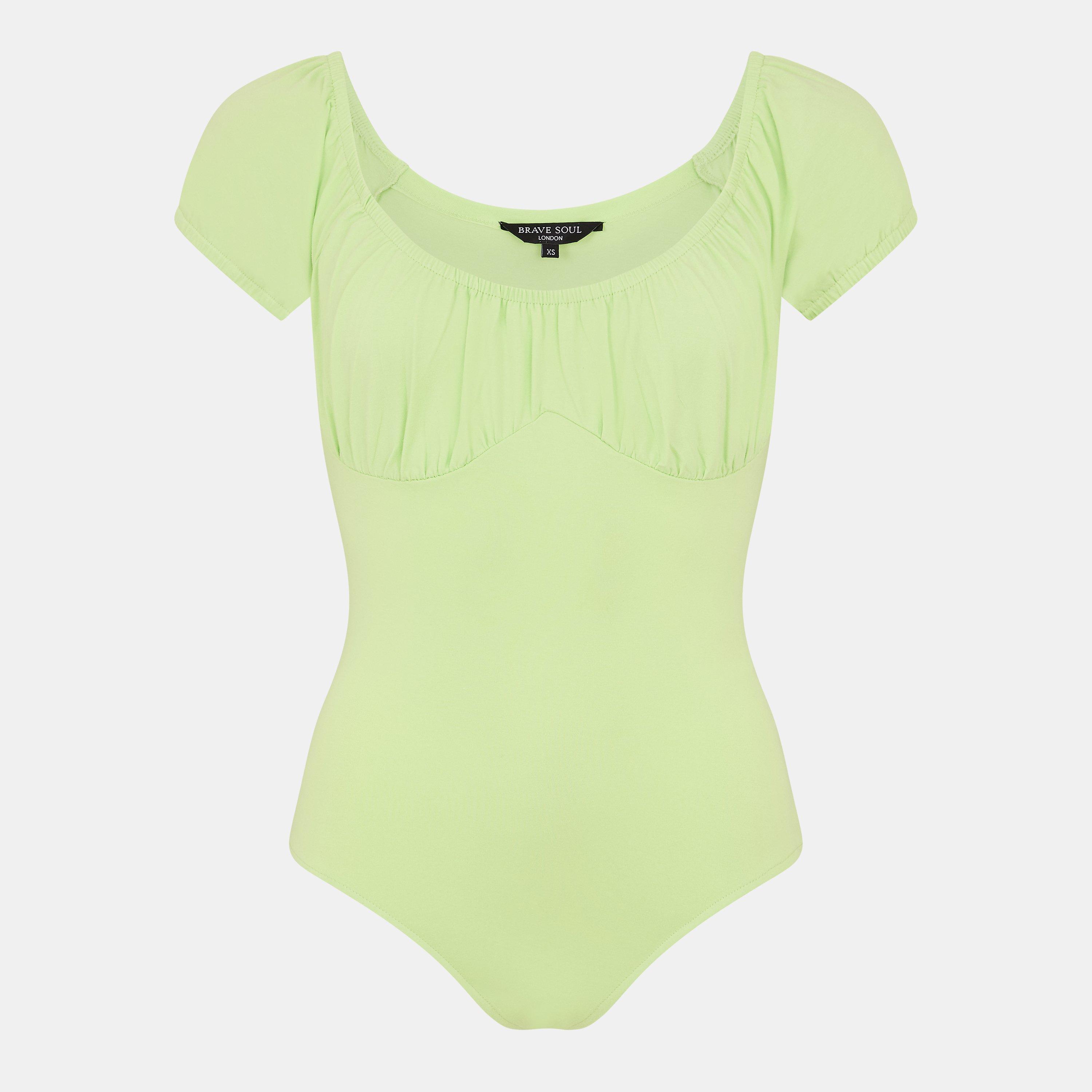 Pistachio - Brave Soul - Puff Sleeve Bodysuit - 1
