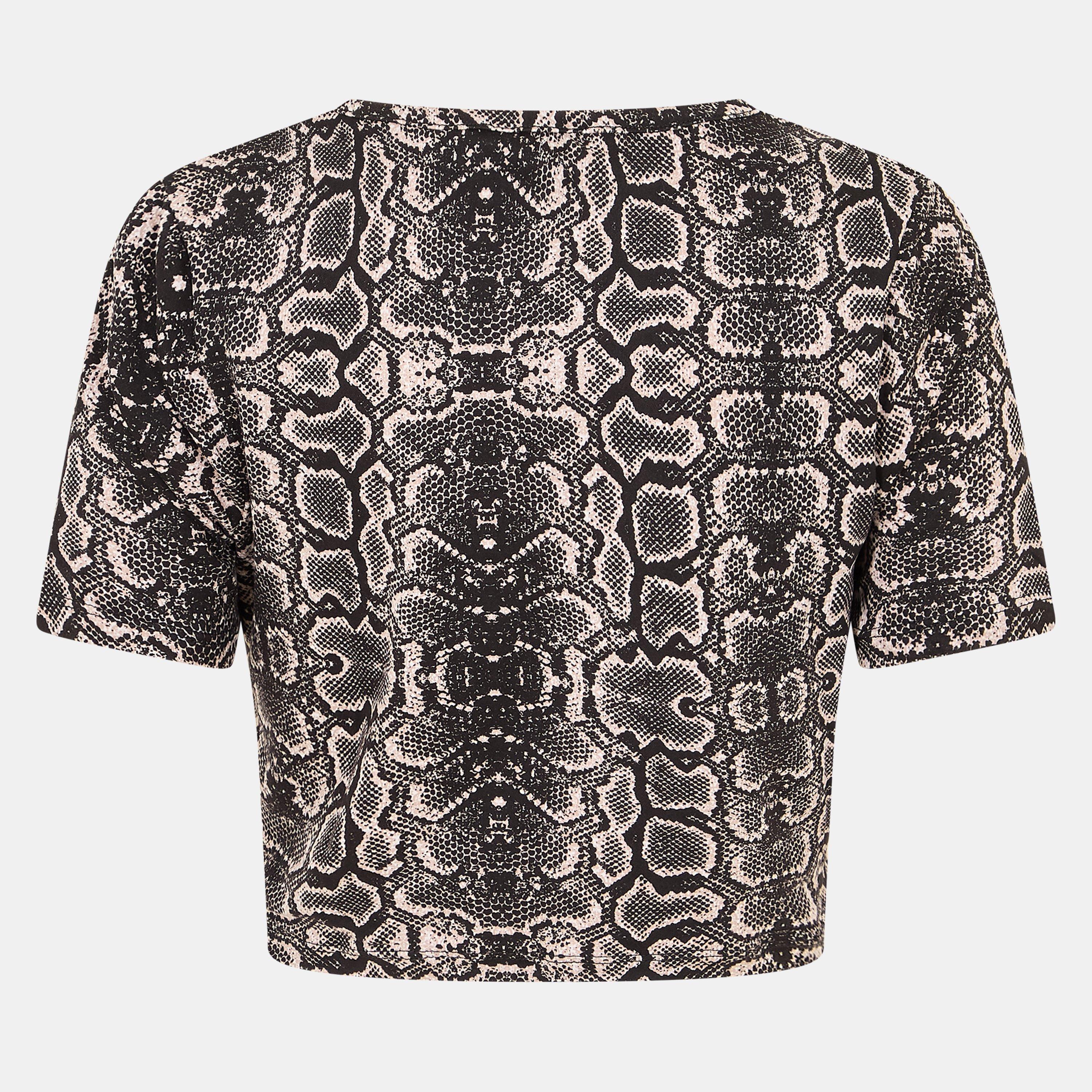 Snake Print - Brave Soul - Print Crop T-shirt - 2
