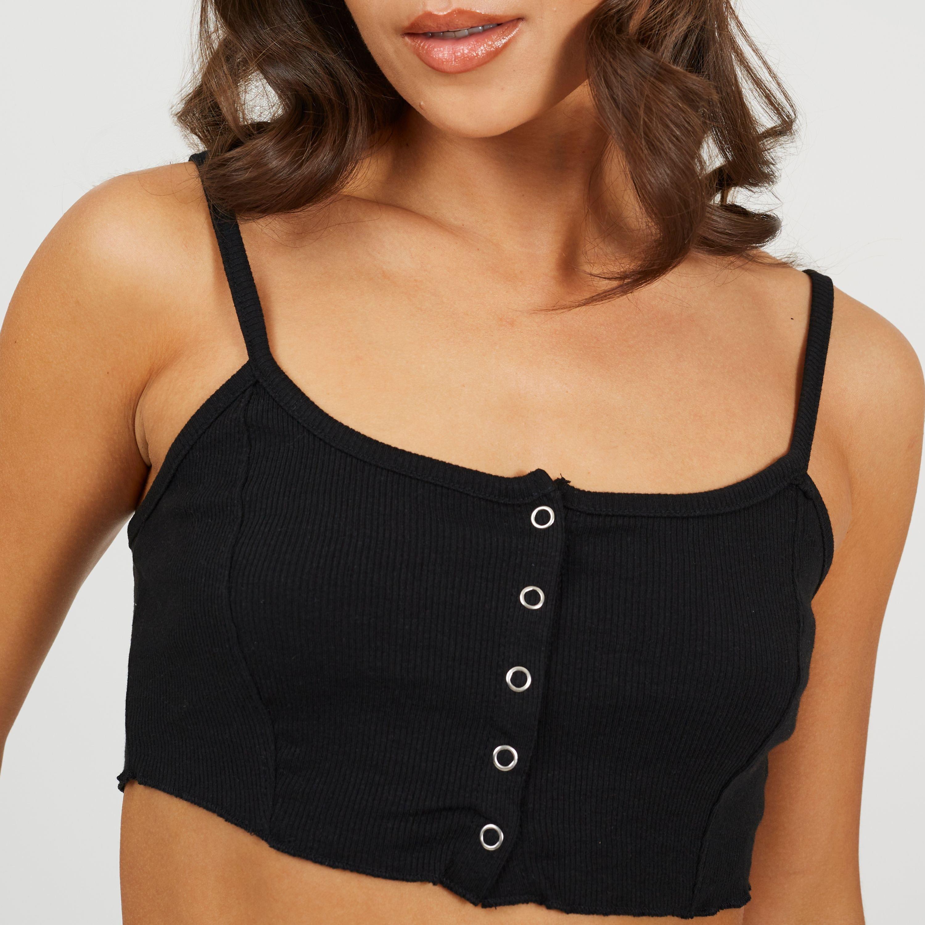 Zwart - Brave Soul - Through Crop Vest - 3