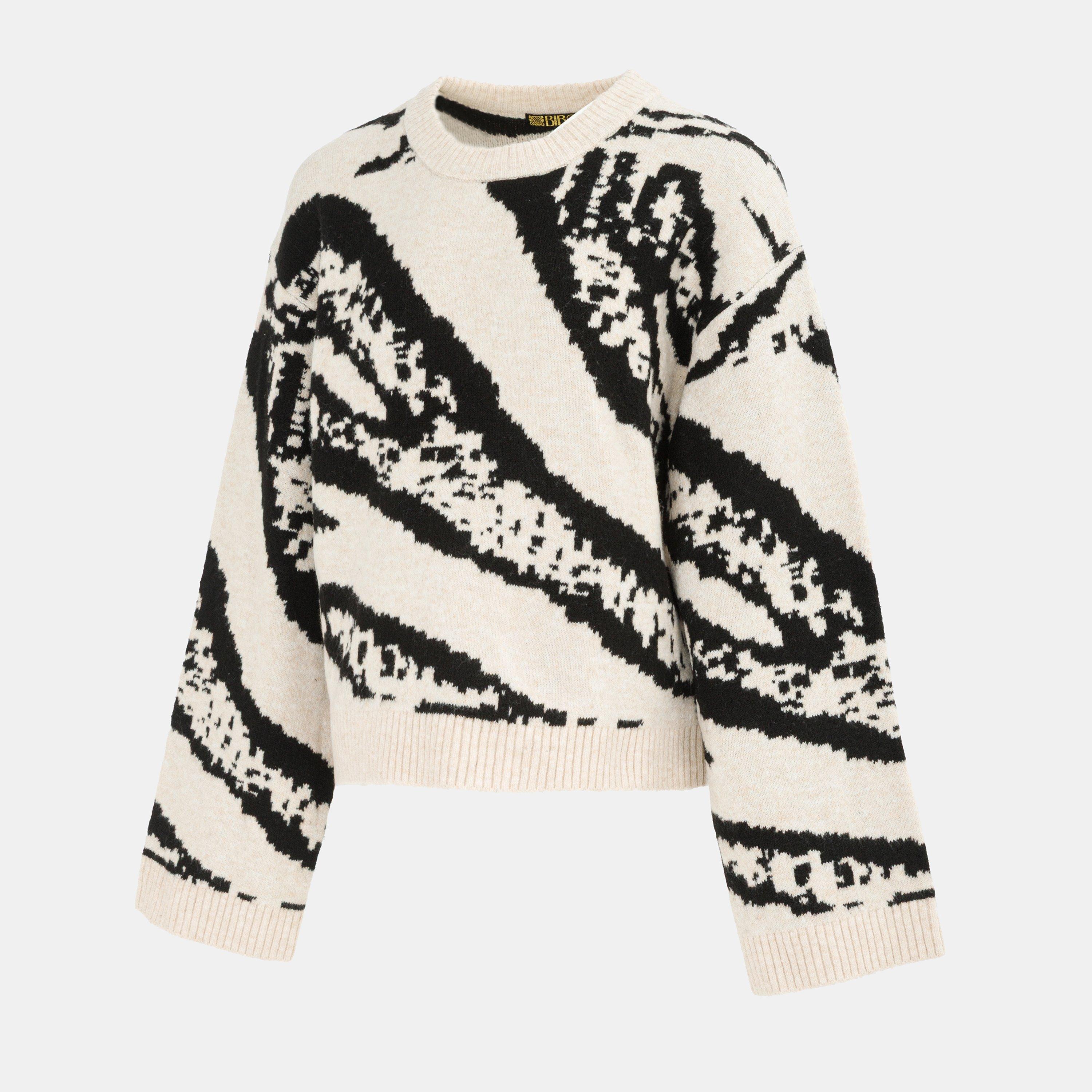 Beige/Black - Biba - Biba Mix Jumper Ld61 - 3