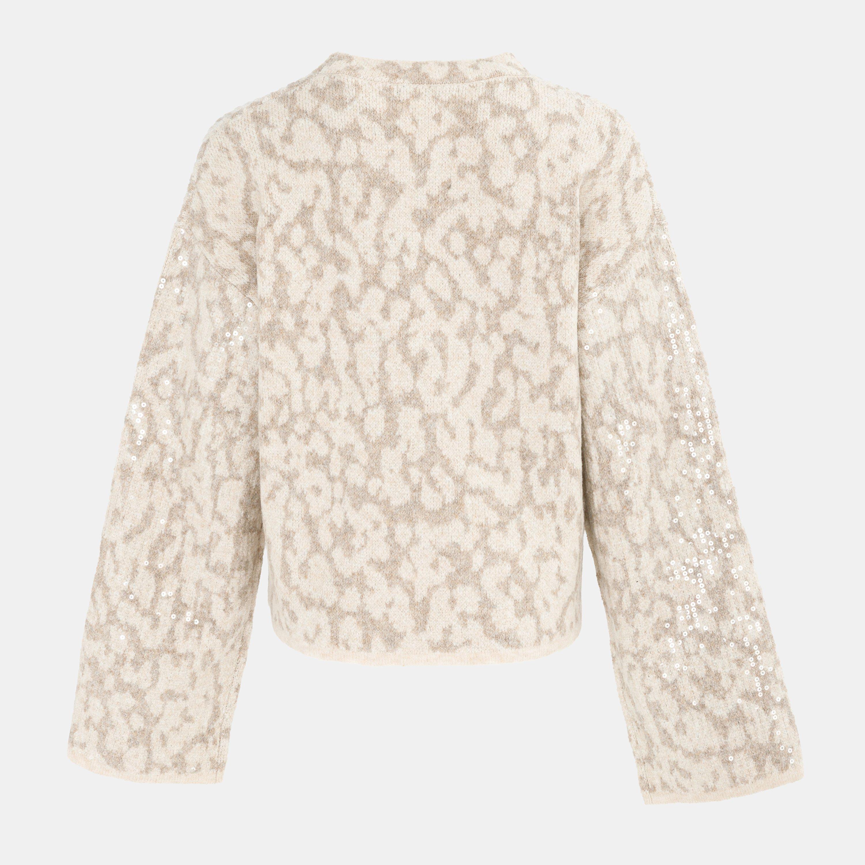 Beige/Grey - Biba - Biba Leop Jumper Ld61 - 2