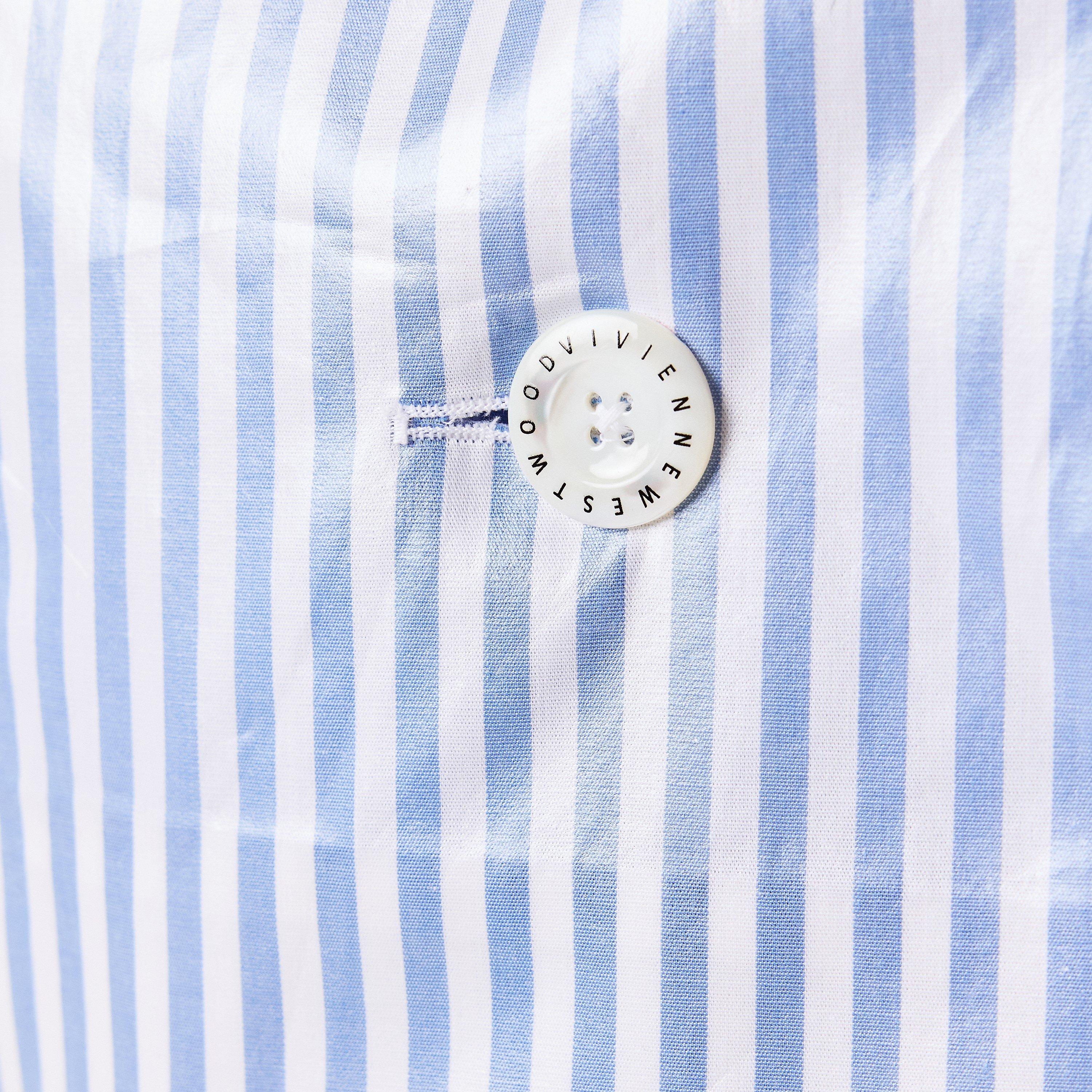 White/Blue - Vivienne Westwood - Women's Honor Sleeveless Shirt - 5