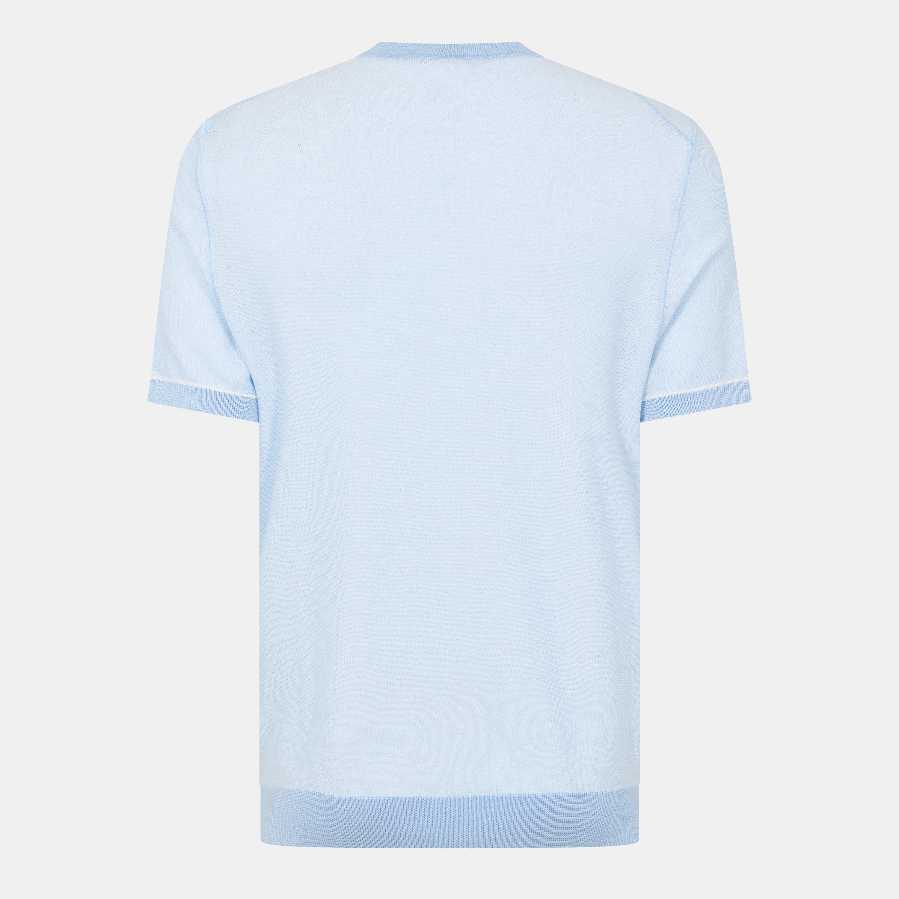 Lt Pas Blue 450 - Boss - Men's Cotton Knitted Top - 2
