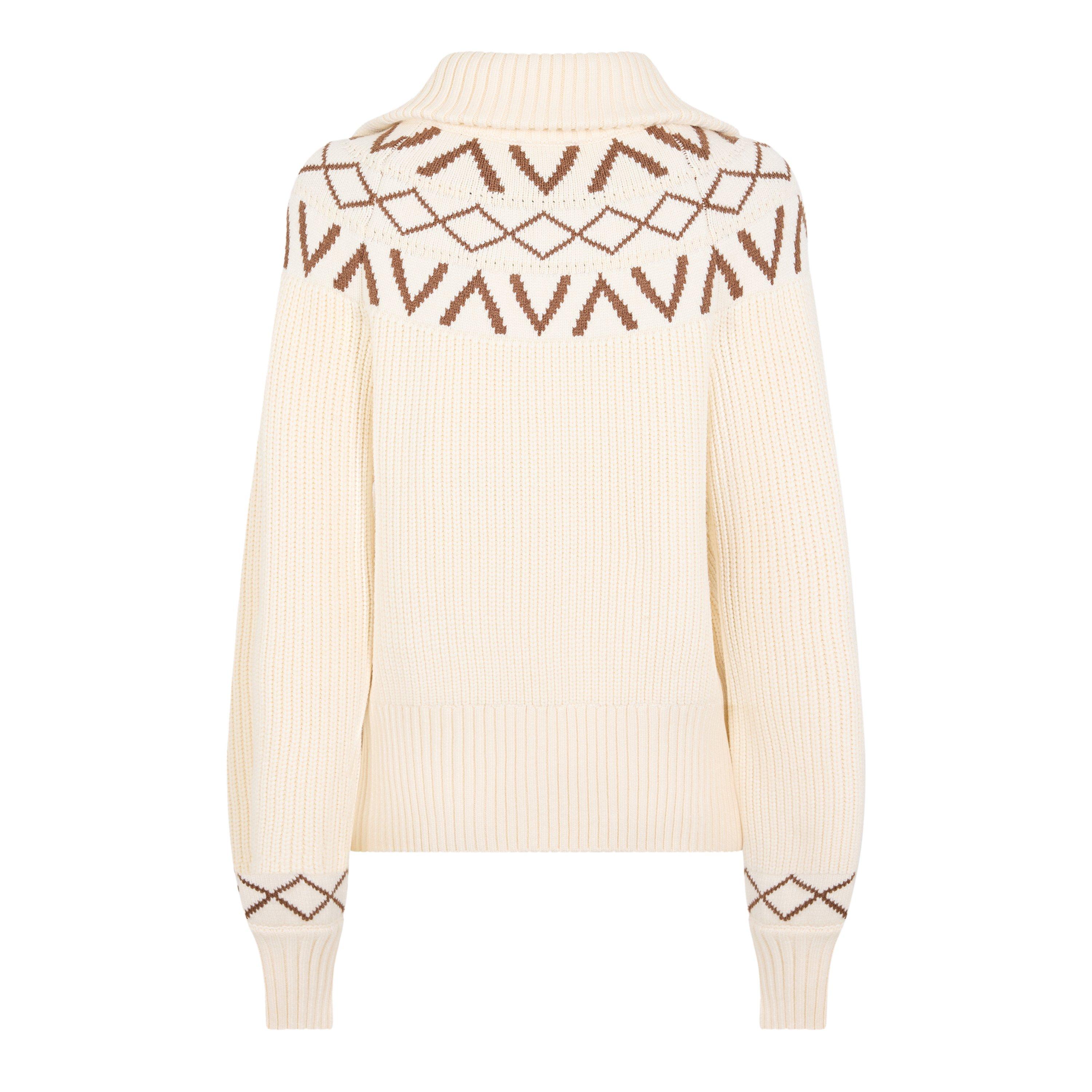 whitecap grey - Varley - Women’s Sigrid Ribbed-Knit Half-Zip Sweater - 2