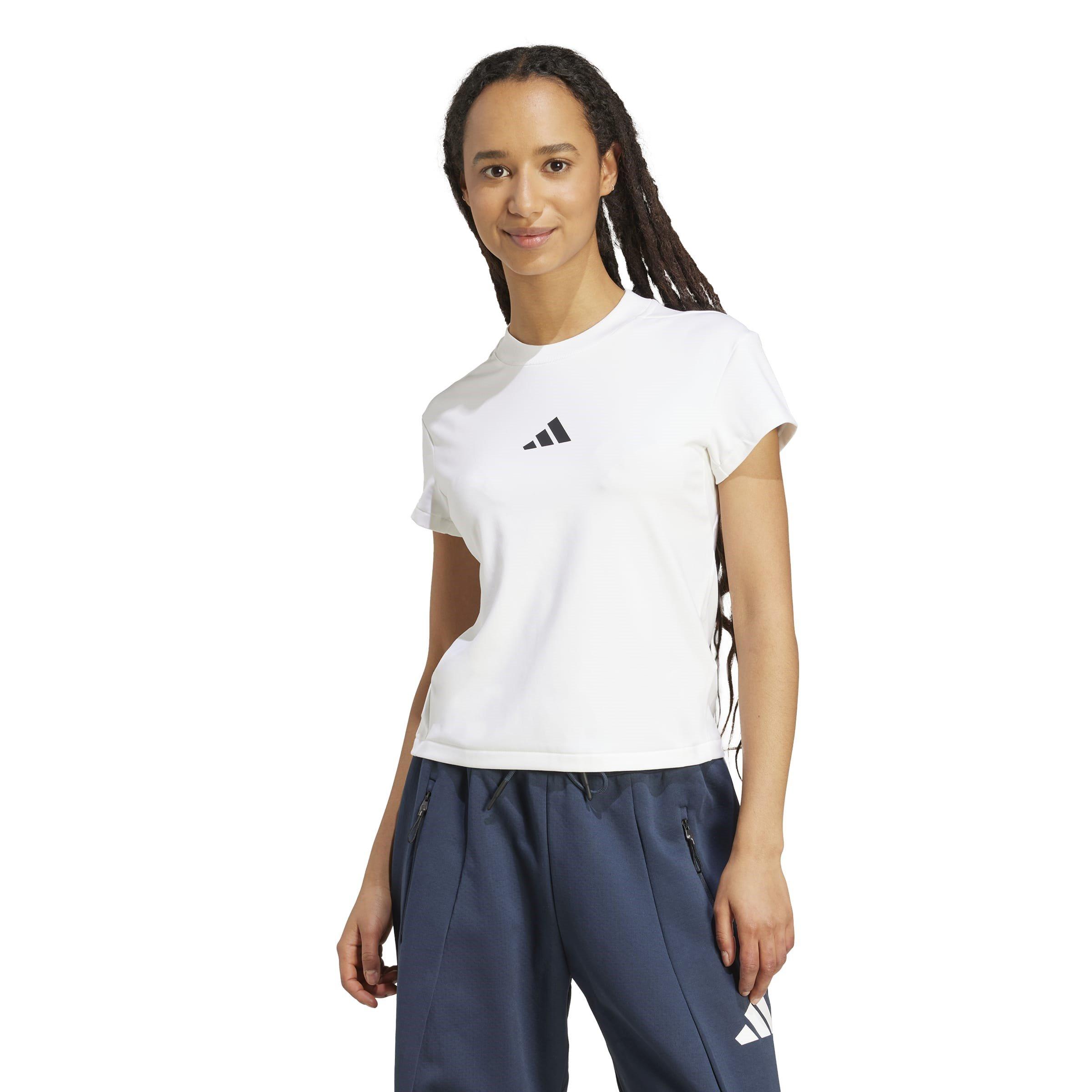 White - adidas - Z.N.E. Womens Baby Tee - 2
