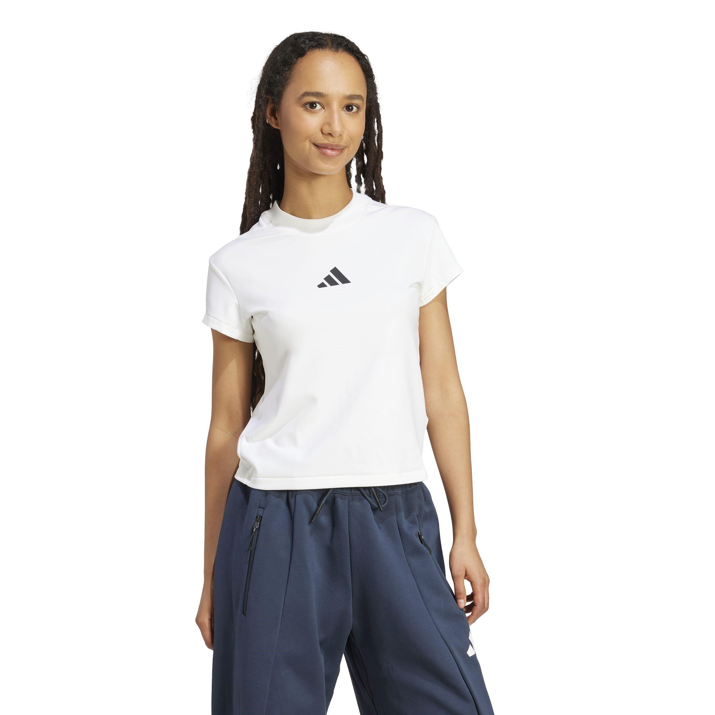 White - adidas - Z.N.E. Womens Baby Tee - 4