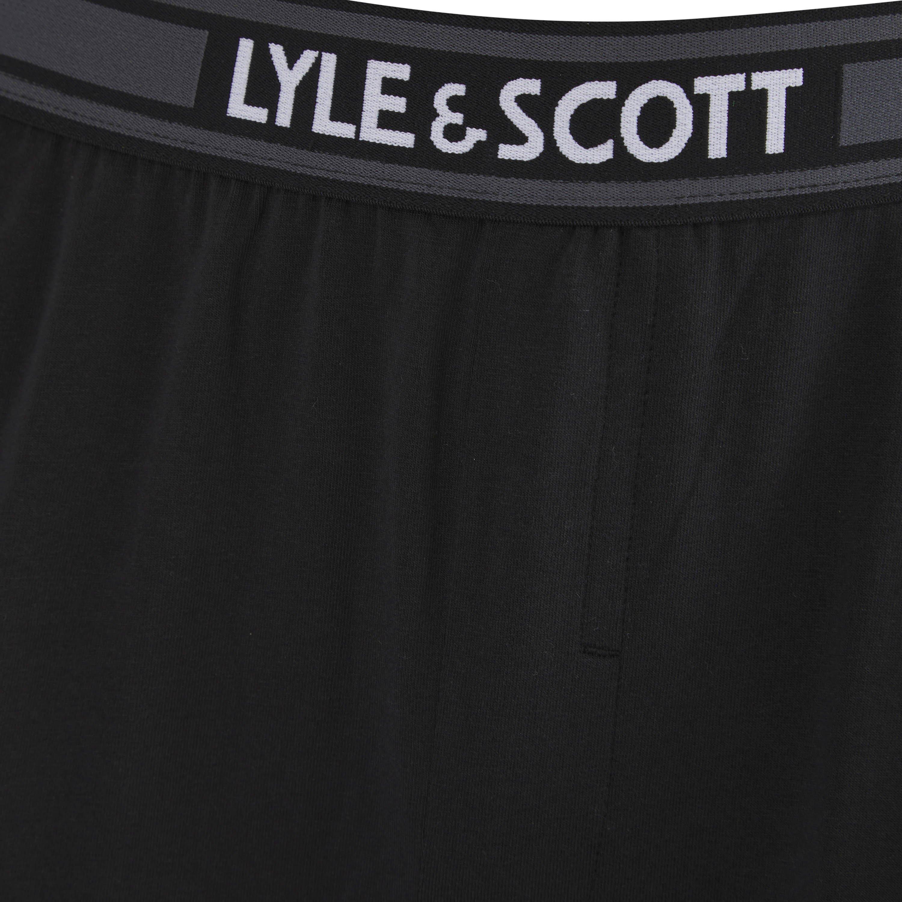 Black - Lyle and Scott - Men's Short-Sleeve Pyjama Sets - 5