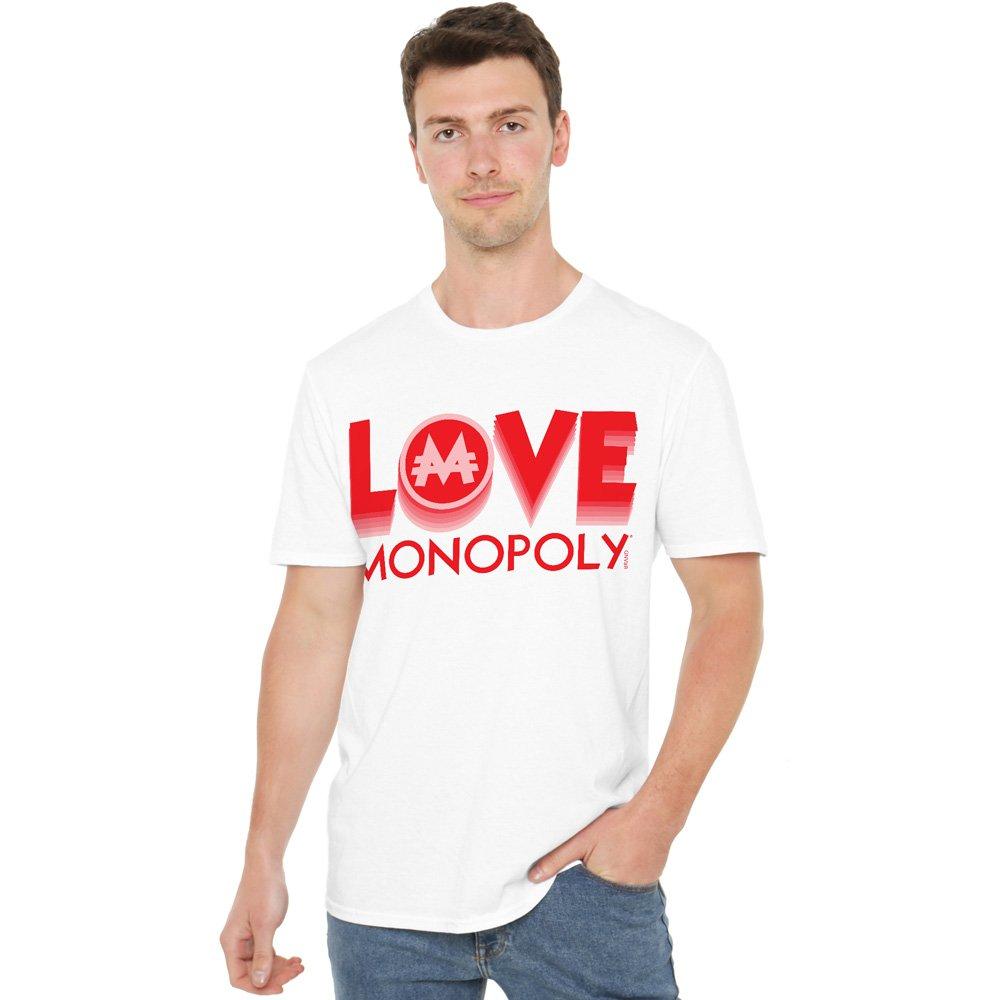 White - Hasbro - Monopoly Love Monopoly Adults T-Shirt White - 1
