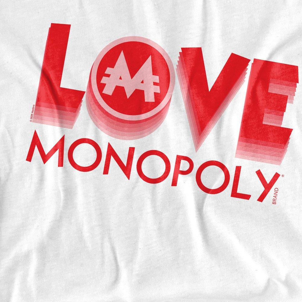 White - Hasbro - Monopoly Love Monopoly Adults T-Shirt White - 2