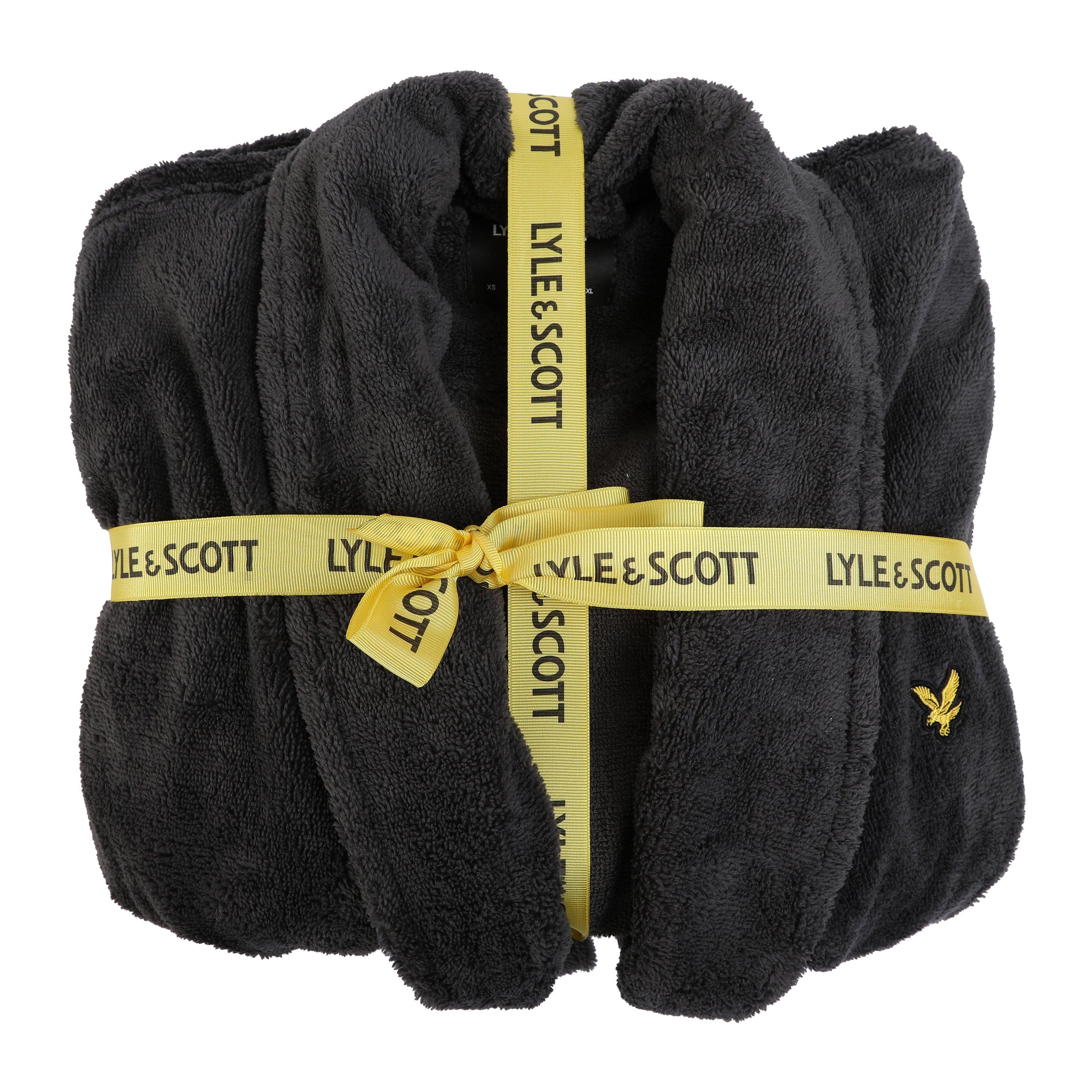 Granitgrau - Lyle and Scott - Men's Towel Dressing Gown - 4
