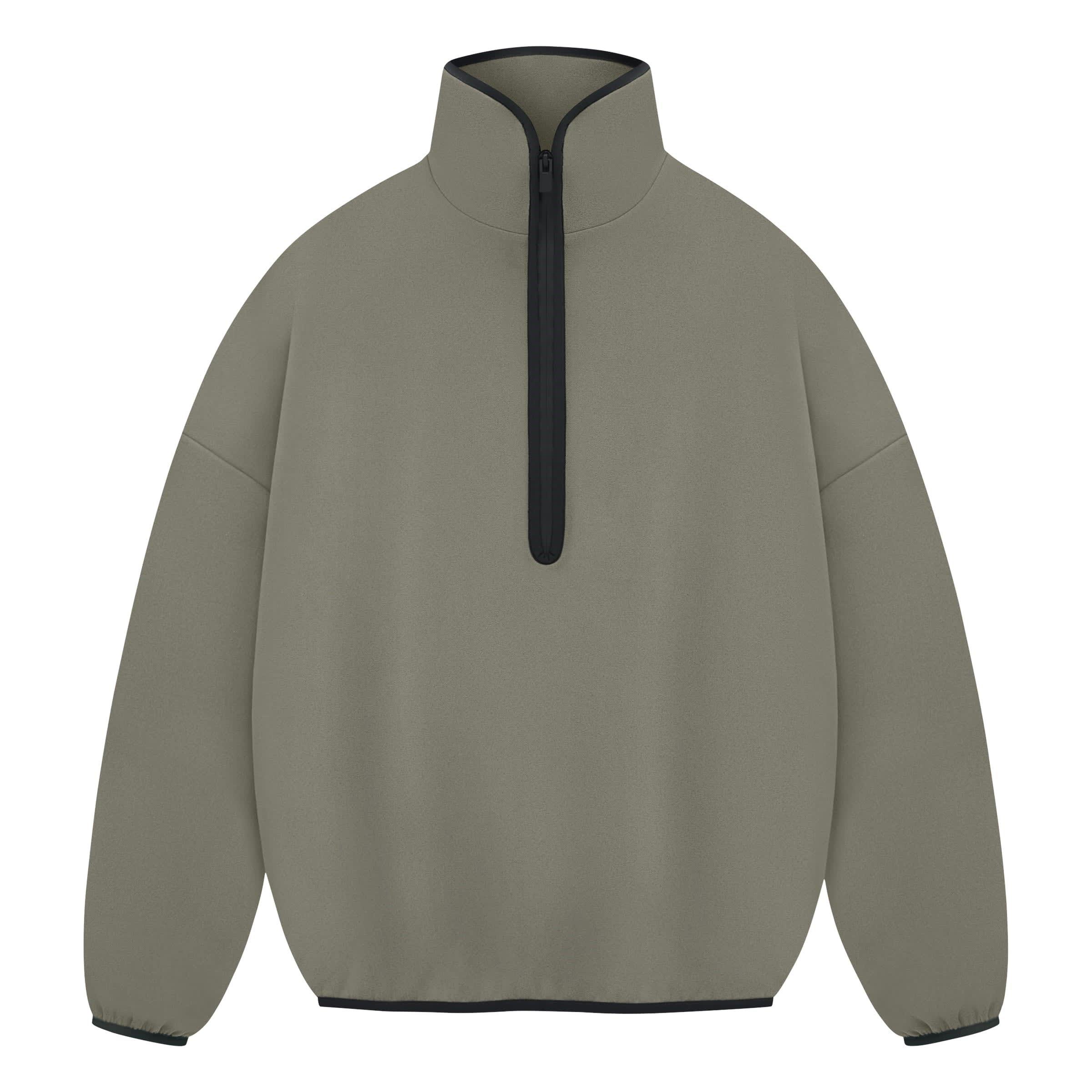 Clay - adidas - Men's Quarter-Zip Fleece - 1