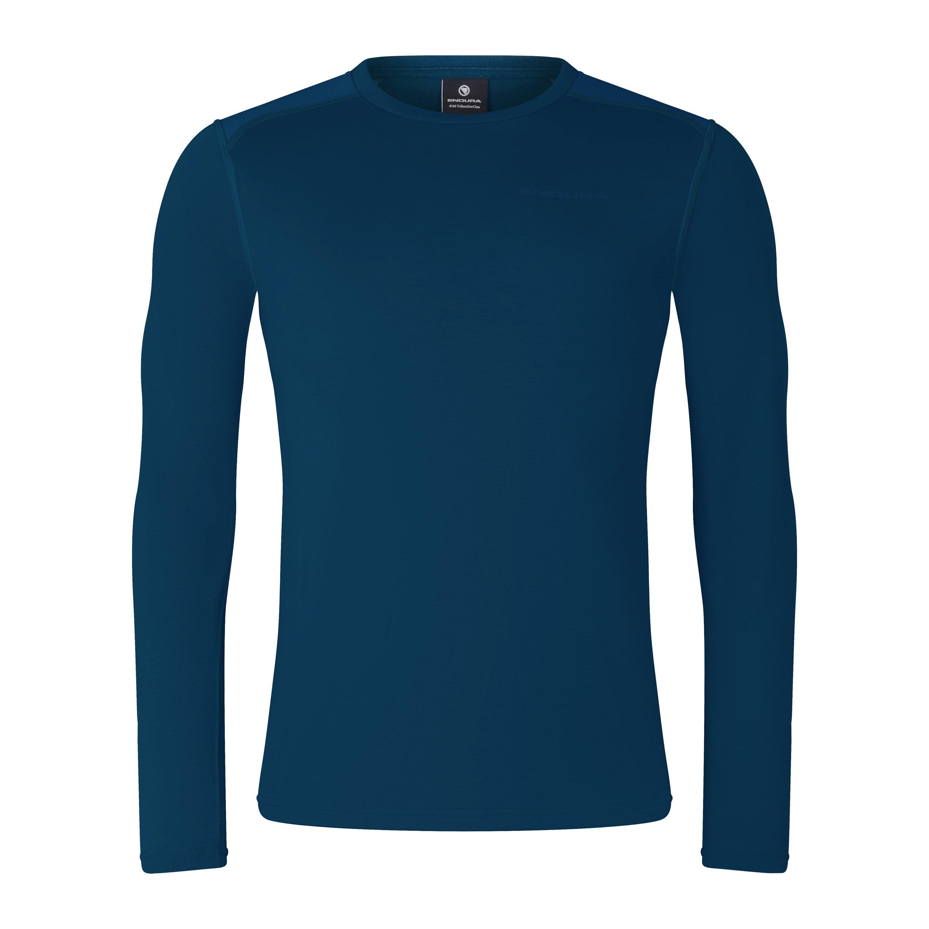 Endura Men's Loop L/S Tech Tee - Barra Blue - S