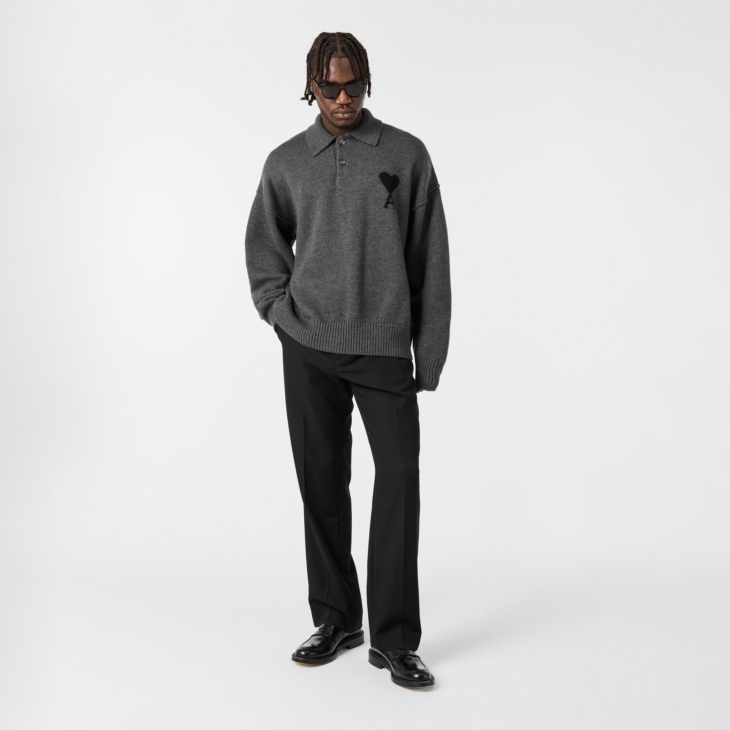 Grey 0504 - Ami Paris - Men's Knitted Top - 6