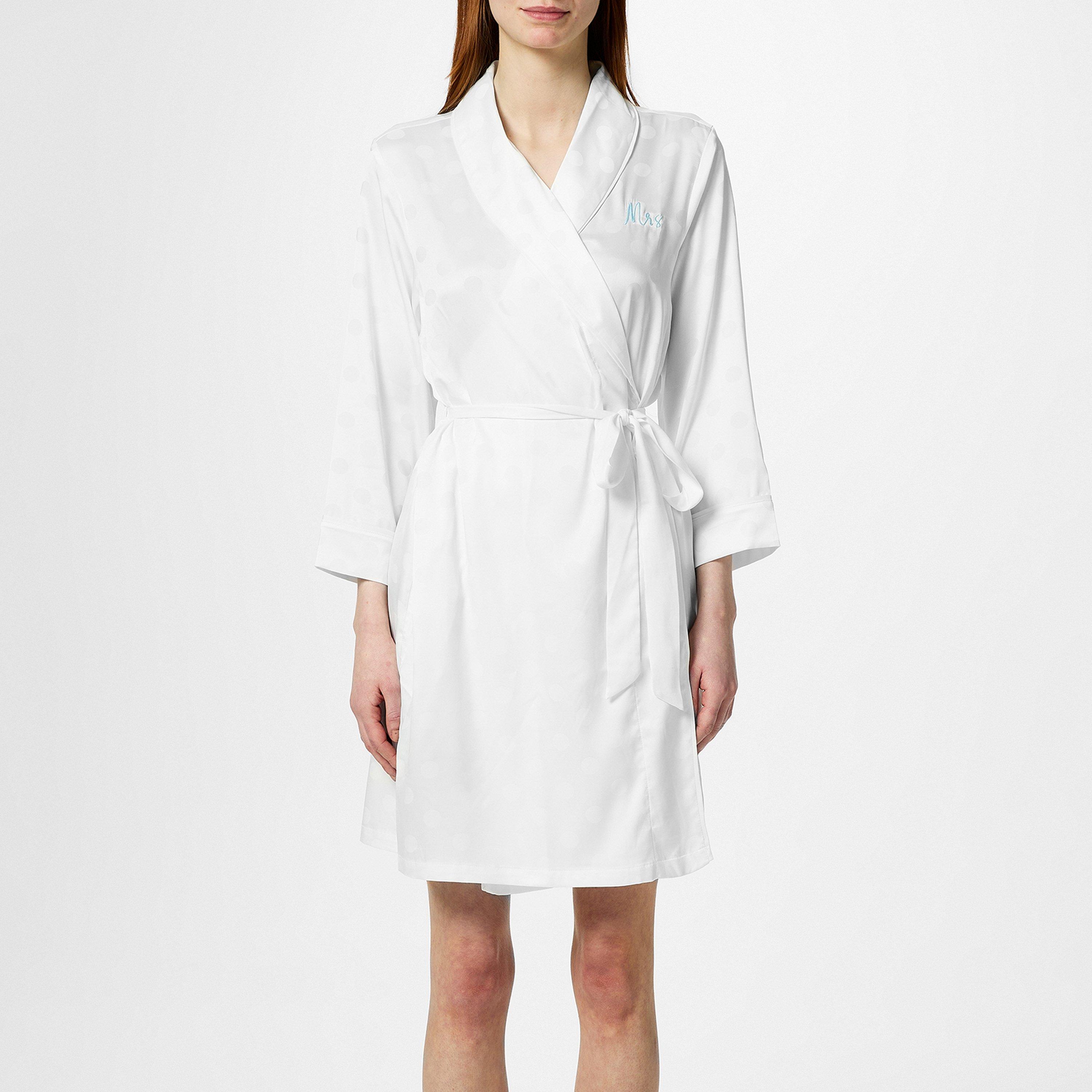 Off White Dot - Kate Spade - Bridal Polka Dot Robe - 1
