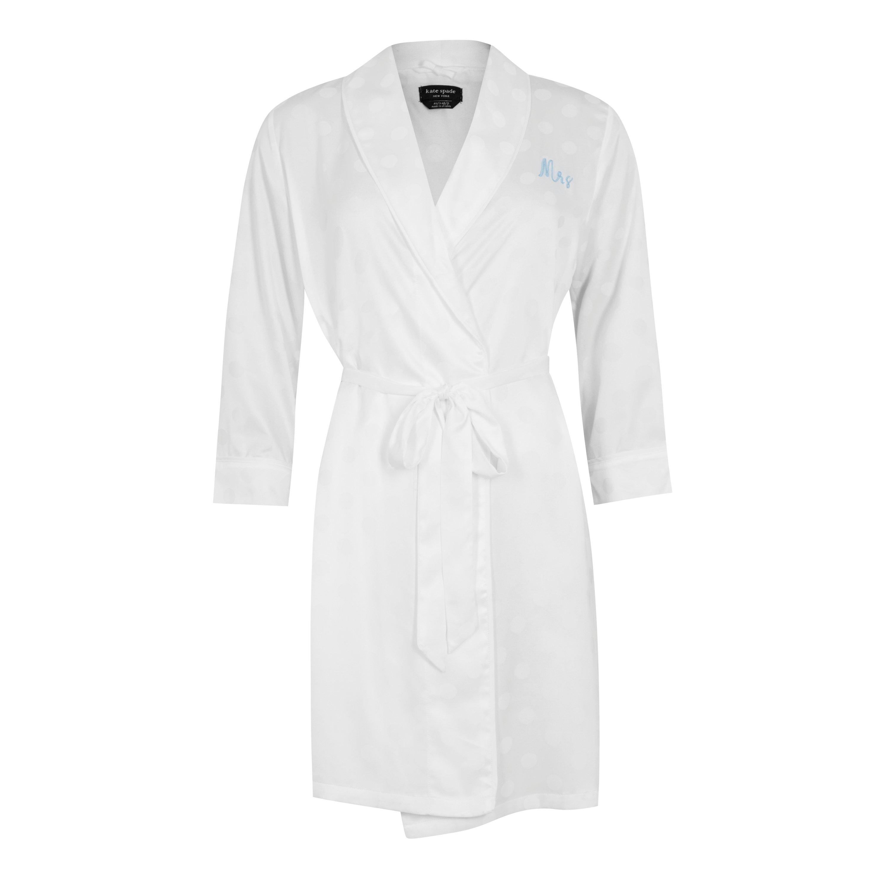 Off White Dot - Kate Spade - Bridal Polka Dot Robe - 6