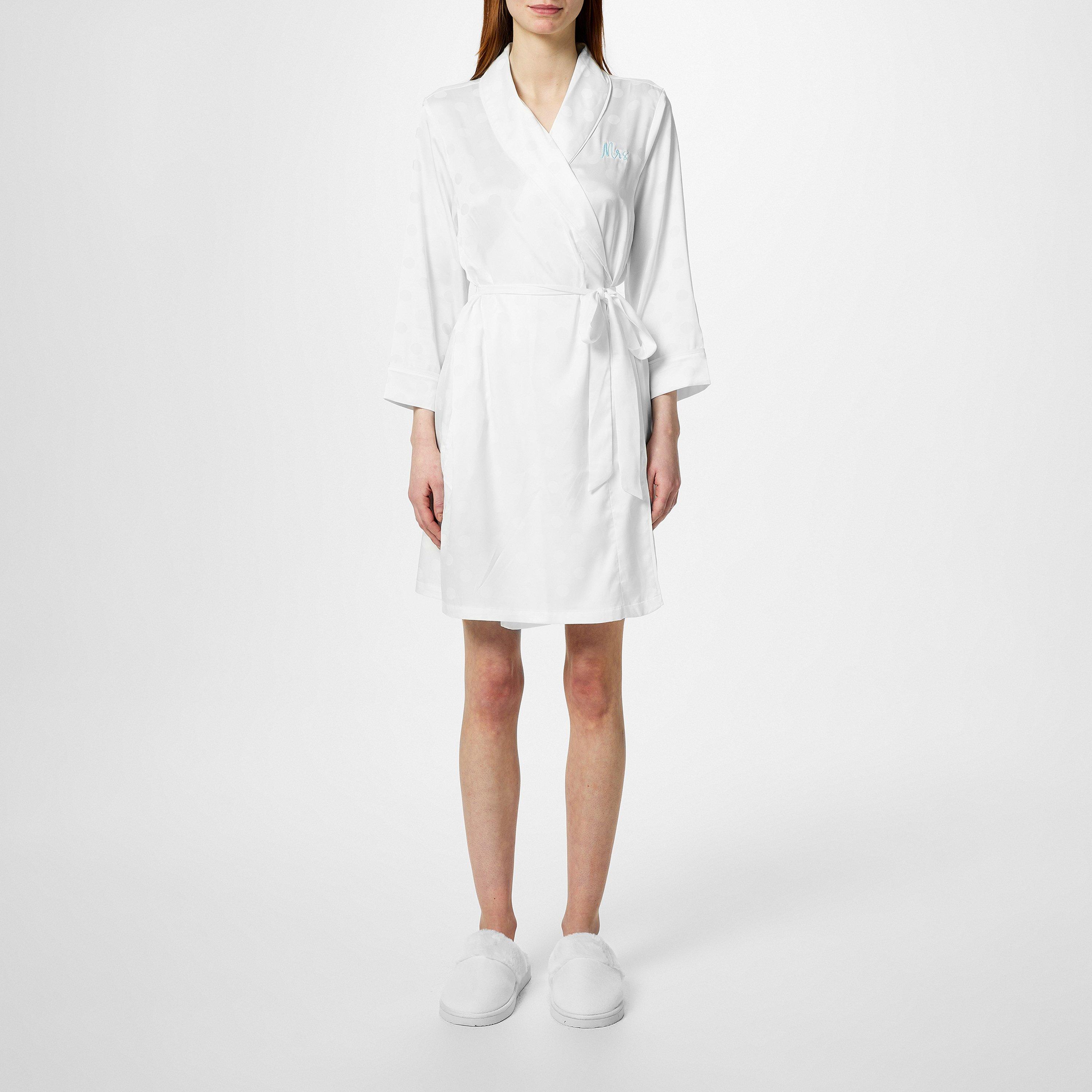 Off White Dot - Kate Spade - Bridal Polka Dot Robe - 4