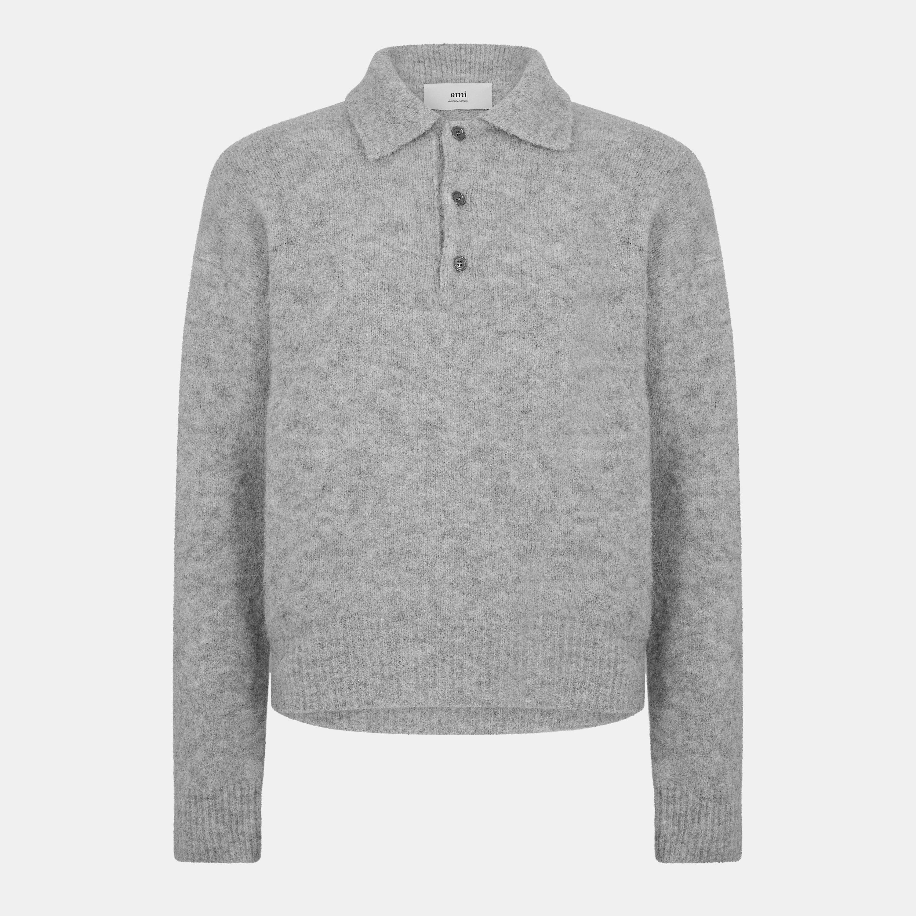 Grey 050 - Ami Paris - Men's Knitted Top - 1