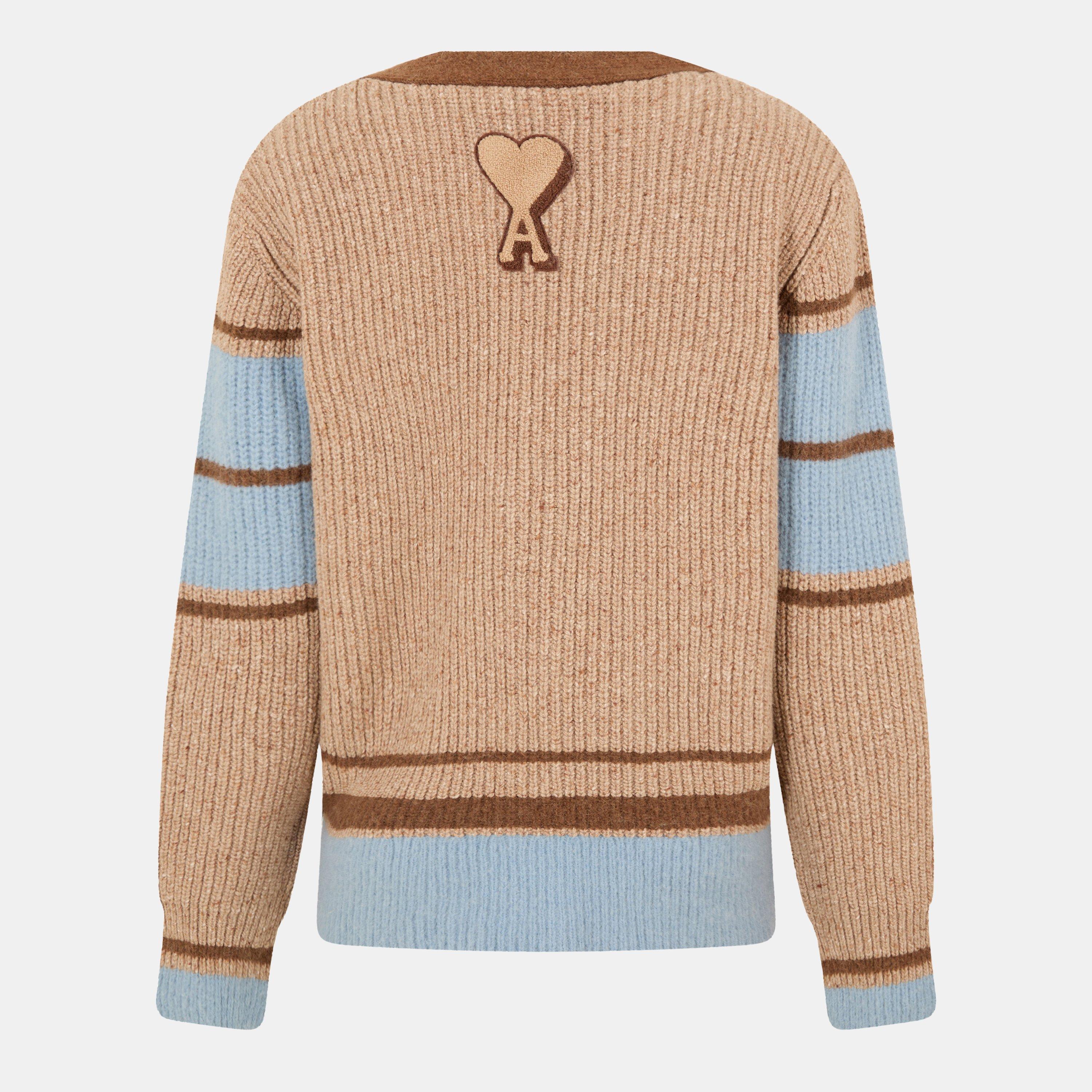 Camel 280 - Ami Paris - Men's College Cardigan - 2