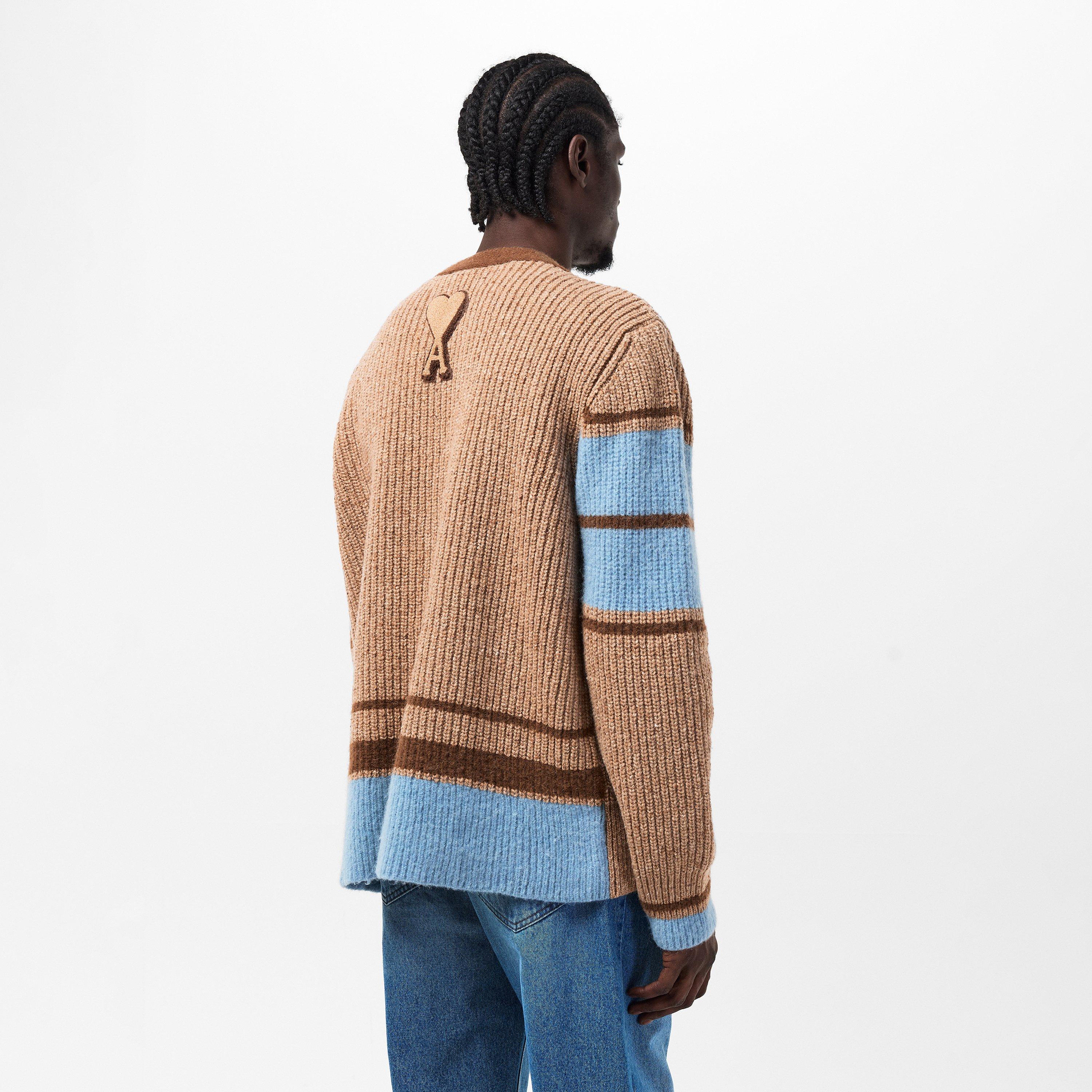 Camel 280 - Ami Paris - Men's College Cardigan - 4