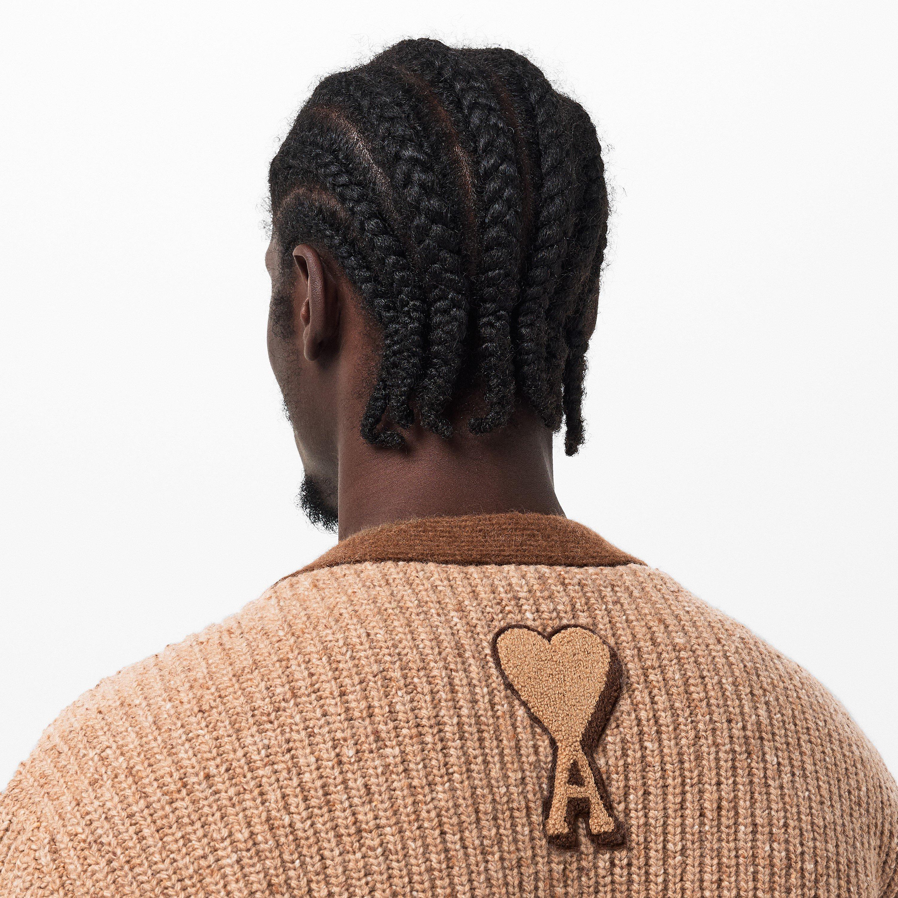 Camel 280 - Ami Paris - Men's College Cardigan - 5