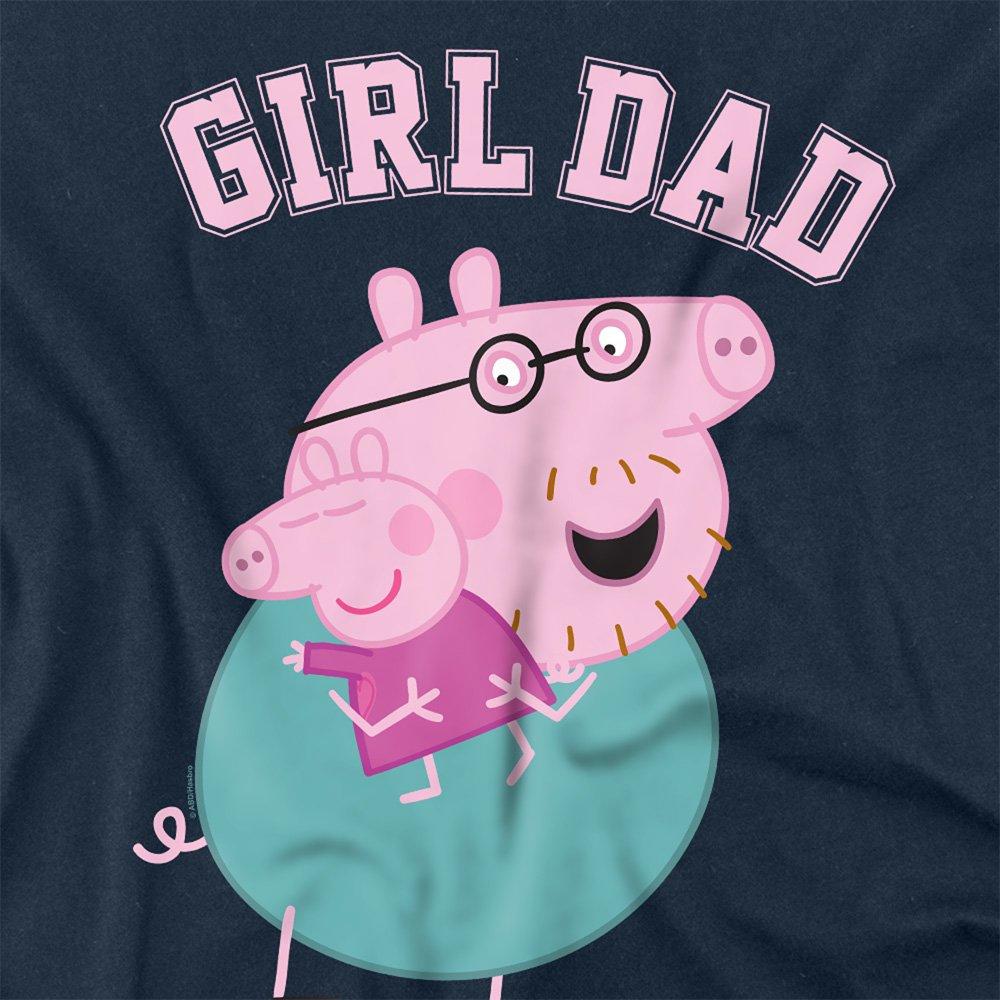 Navy - Hasbro - Peppa Pig Daddy Pig Girl Dad Long Sleeve T Shirt - 2