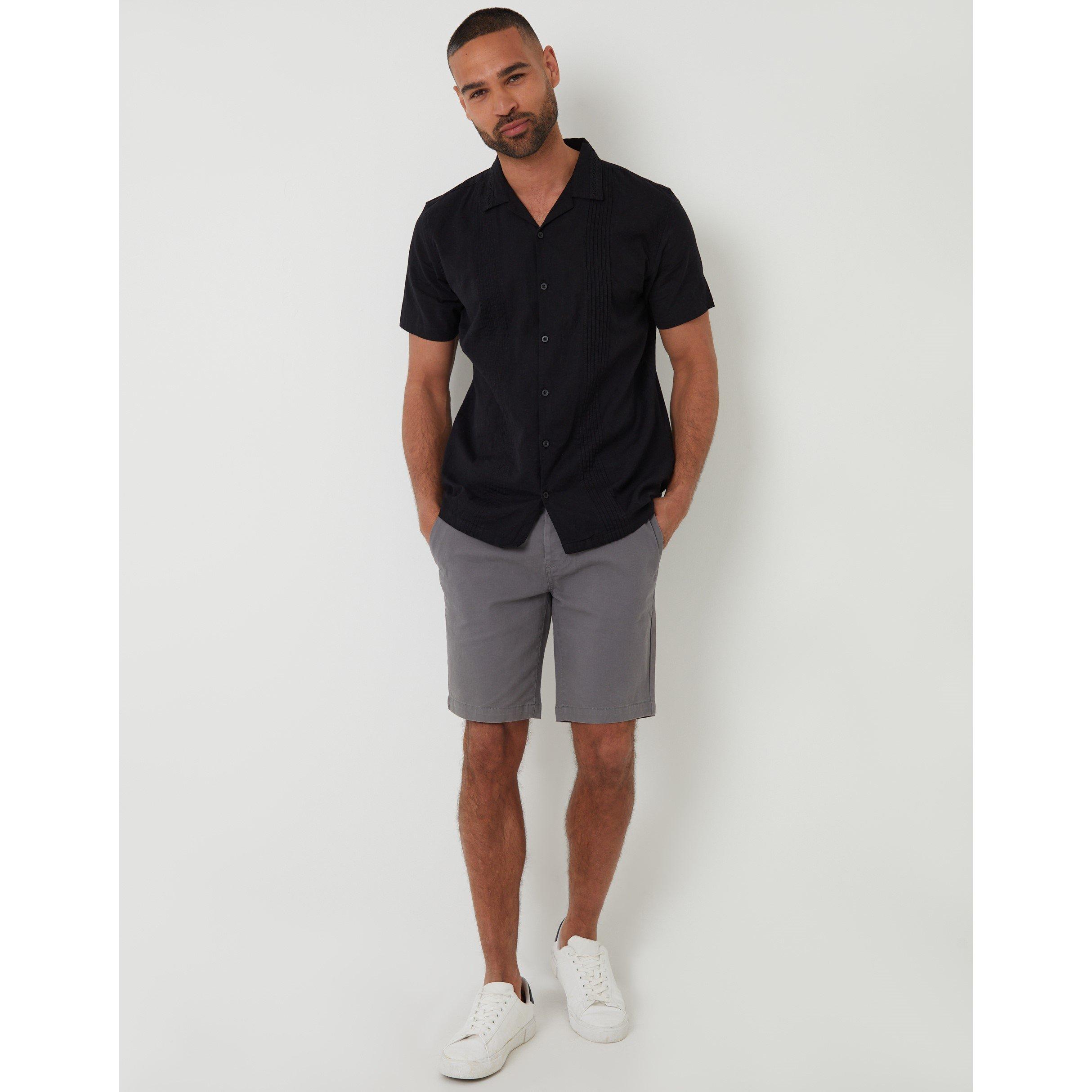 Zwart - Threadbare - Urmston Short-Sleeve Bowling Shirt - 2