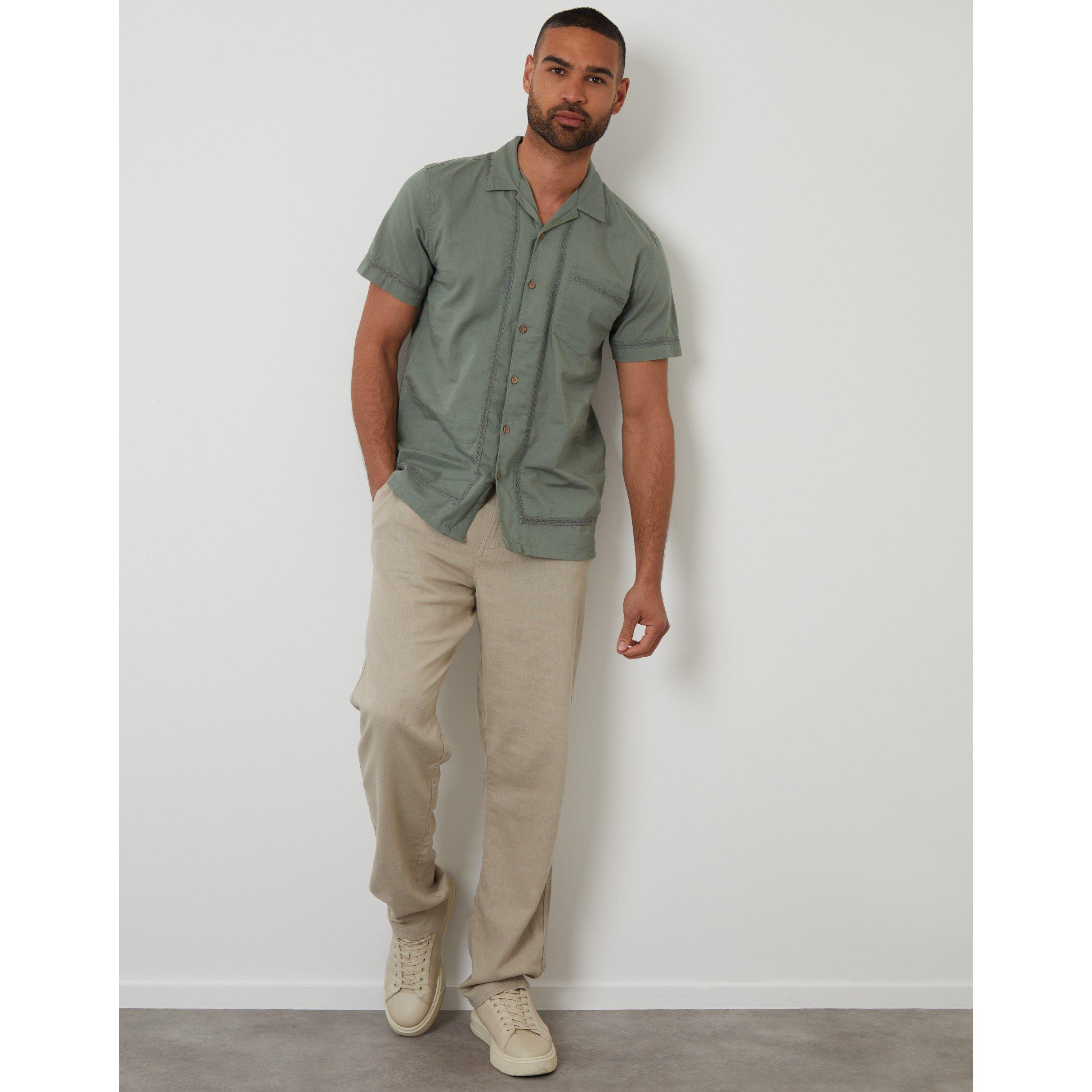 Salbei - Threadbare - Men's Worden Short-Sleeve Bowling Shirt - 2