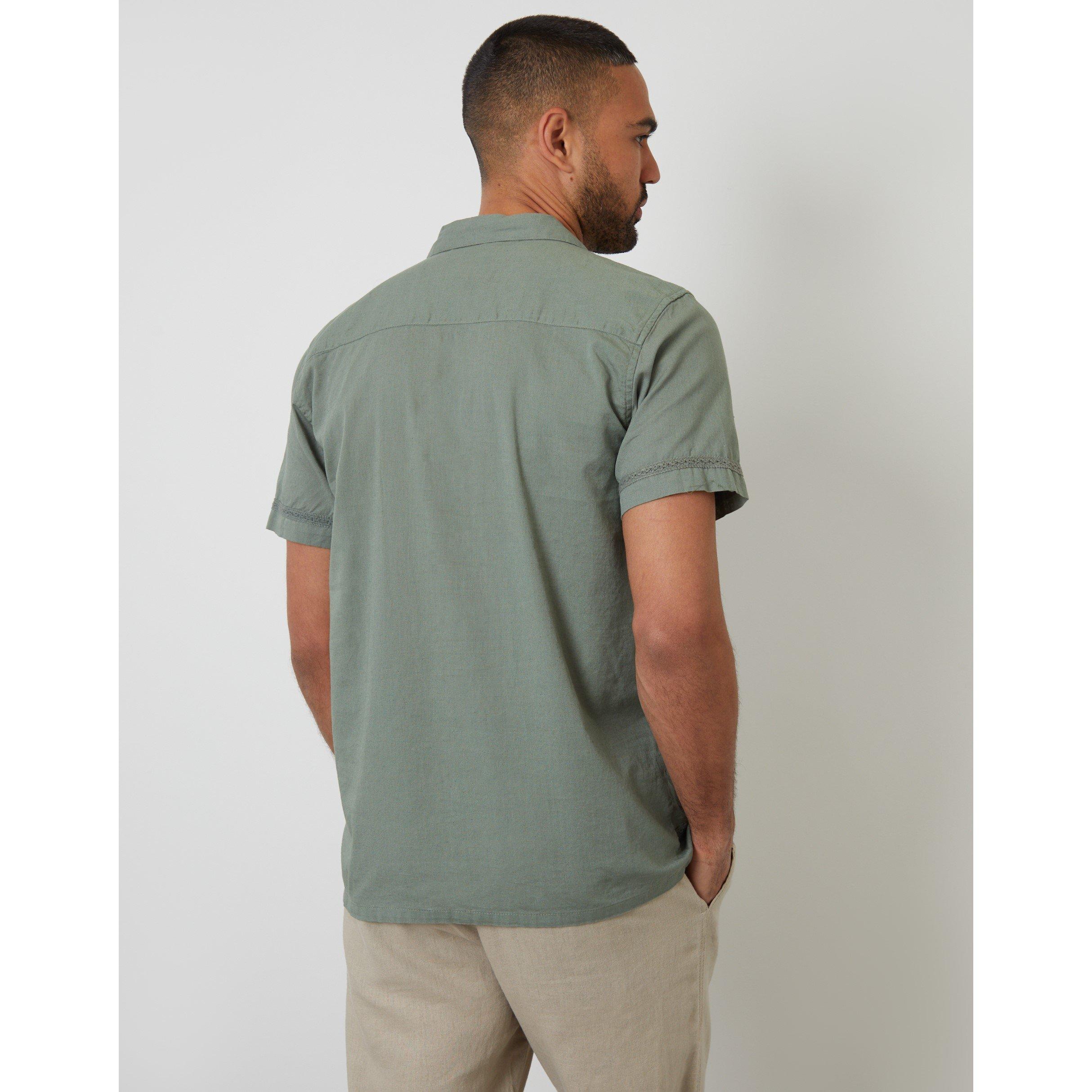 Salbei - Threadbare - Men's Worden Short-Sleeve Bowling Shirt - 3